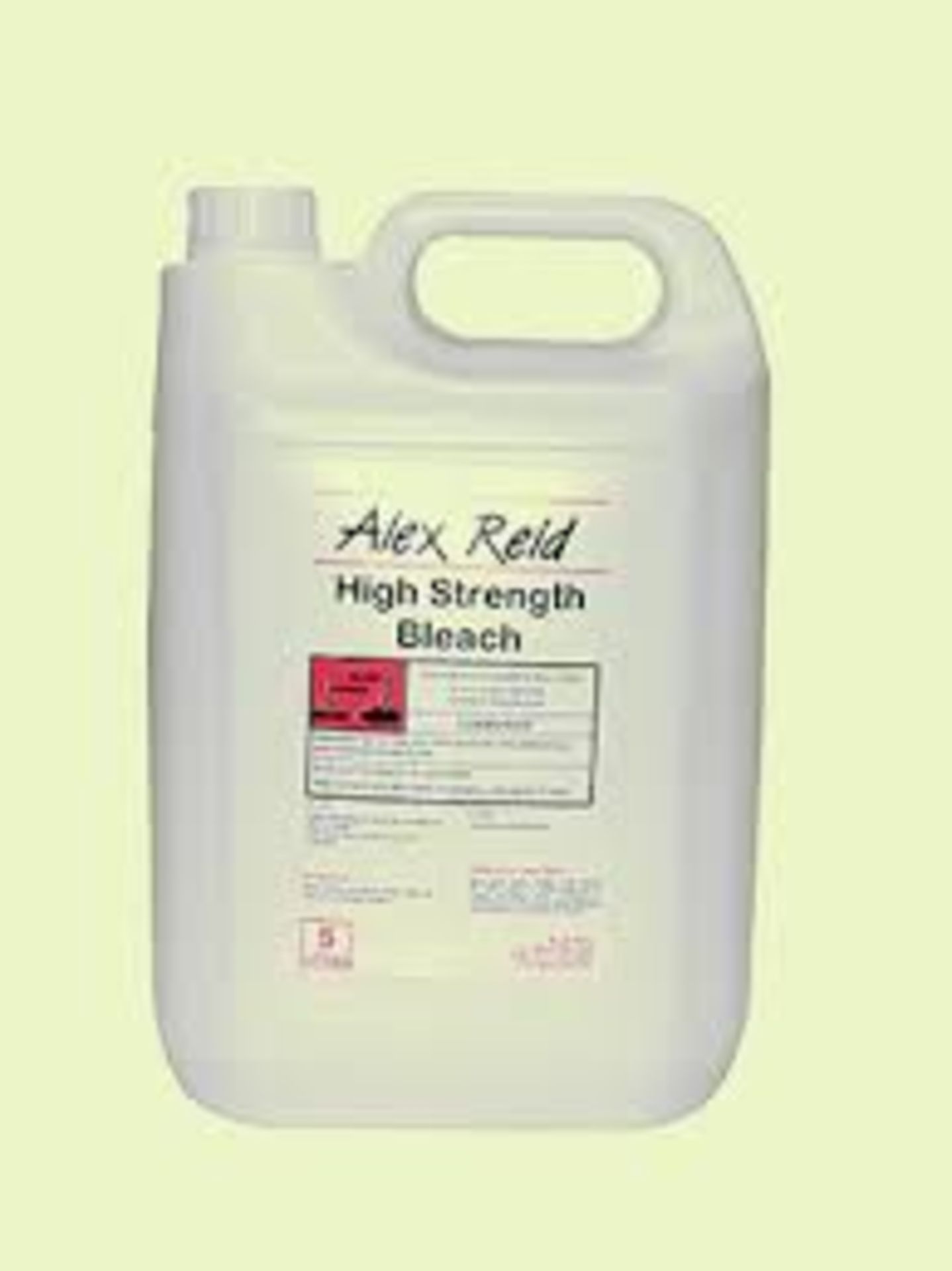 6 X BOXES BRAND NEW ALEX REID HIGH STRENGTH BLEACH BOXES OF 2 5LTR - R5-3