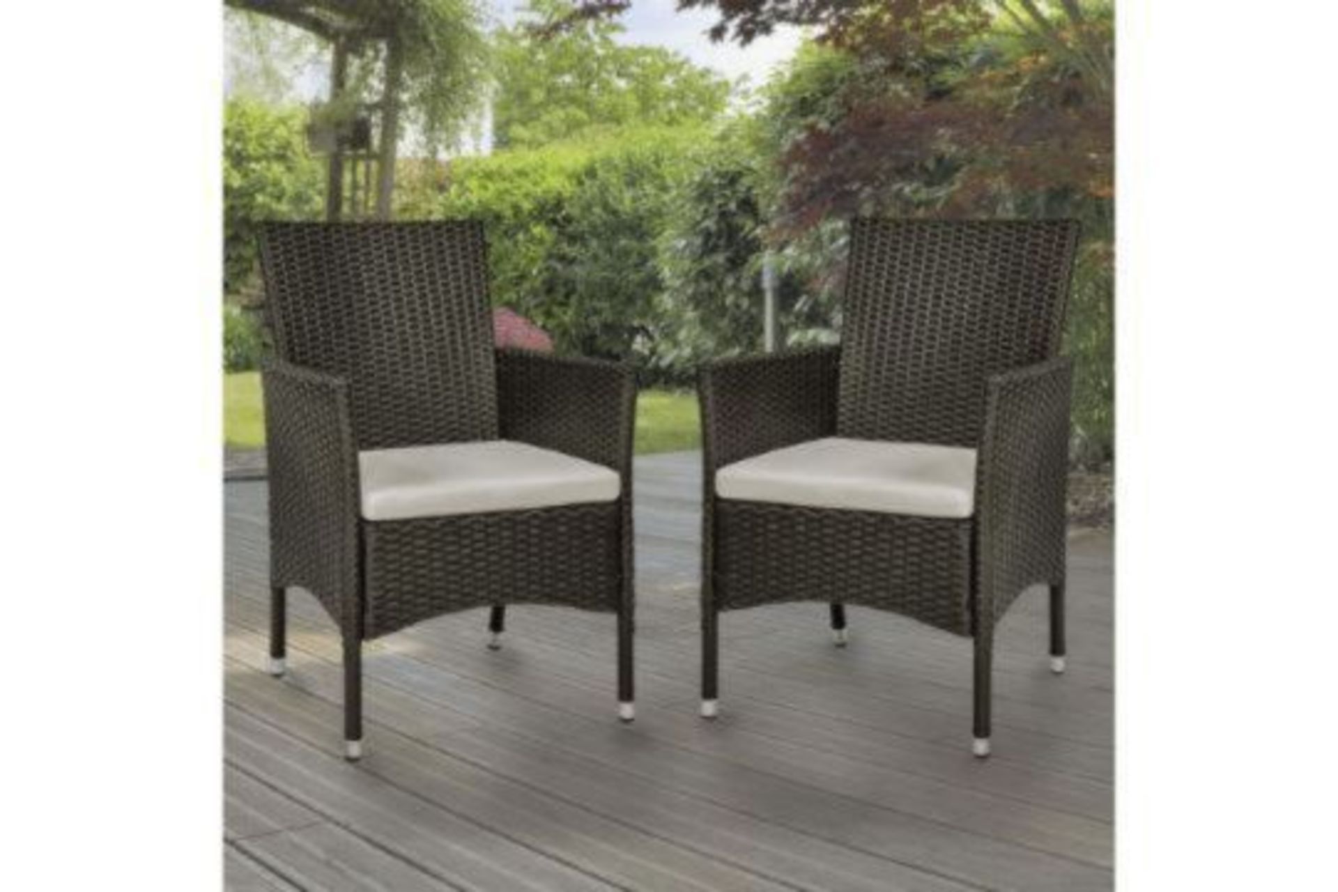 BRAND NEW GARDENKRAFT 2 PIECE RATTAN GARDEN SET R3