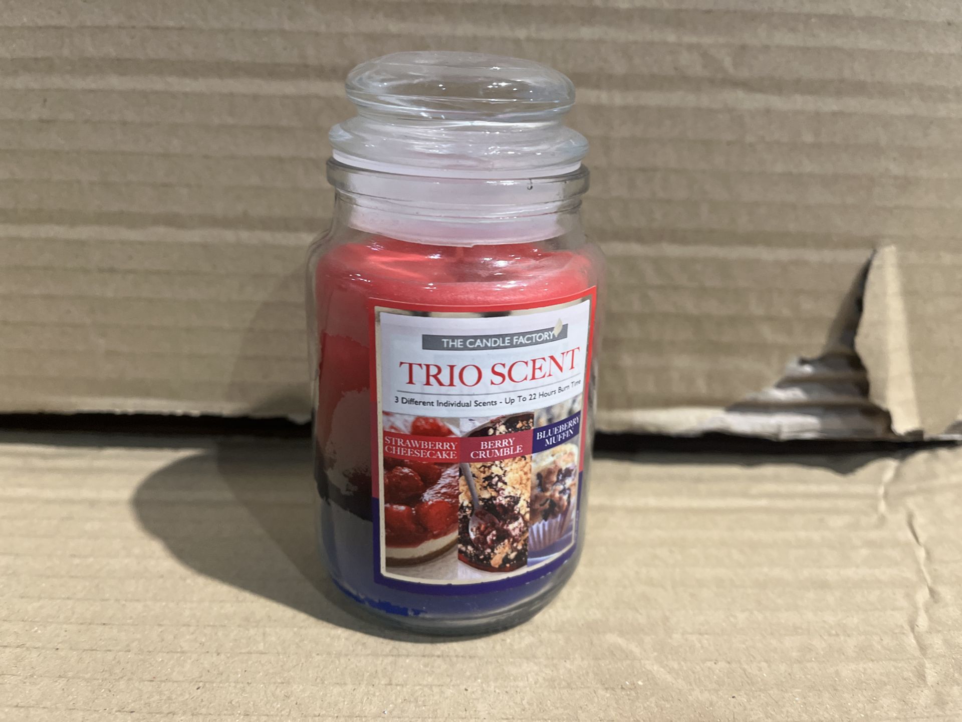 20 X BRAND NEW THE CANDLE FACTORY TRI SCENT 5OZ CANDLES R9B