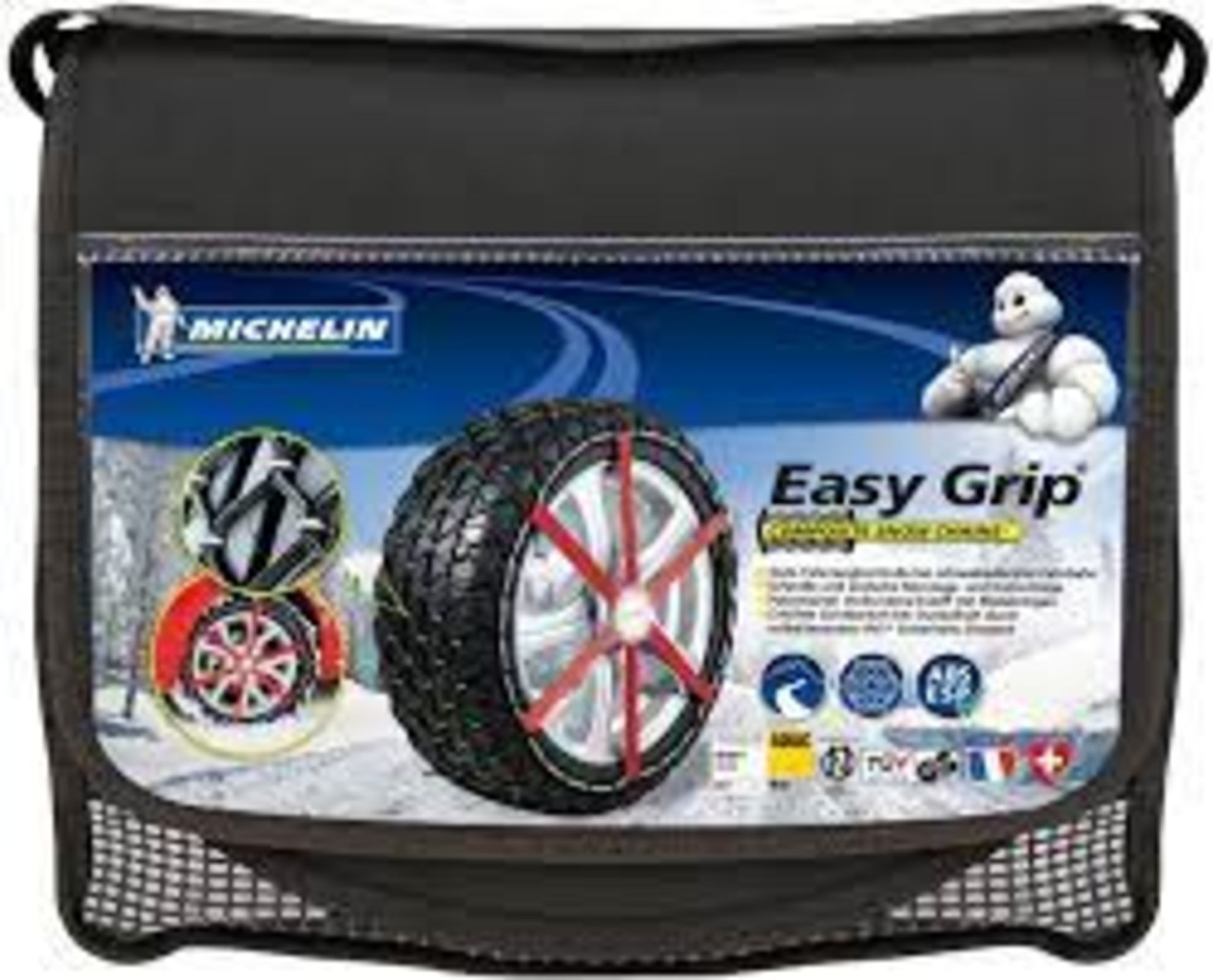 10 X NEW PACKAGED SETS OF Michelin 92302 Textile snow chains Easy Grip J11, ABS and ESP