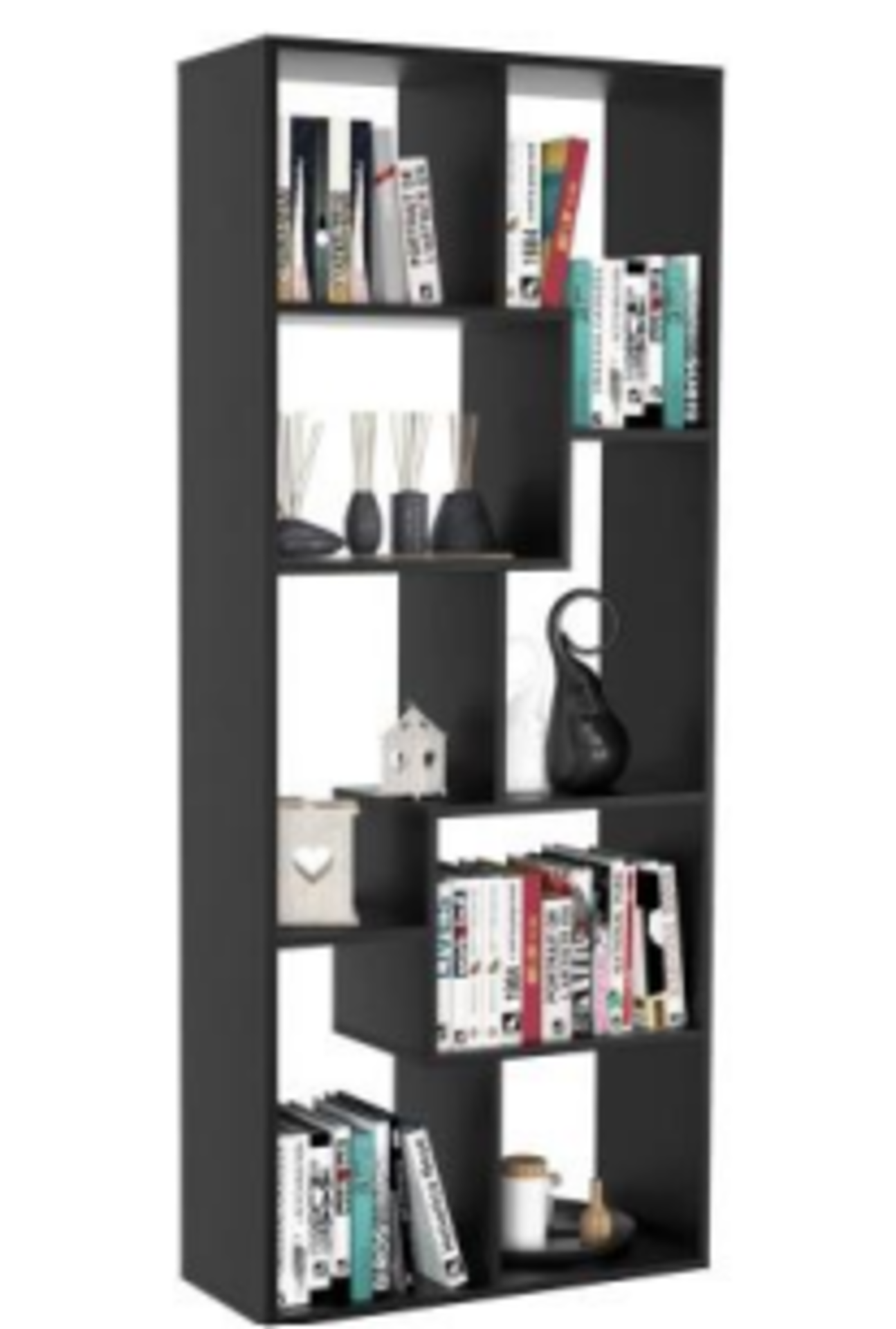 BRAND NEW WOODEN GEOMETRIC BOOKSHELVES (7934)