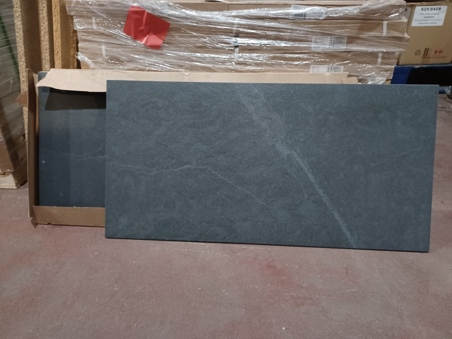 6 X NEW PACKS OF Slate Light grey Matt Flat Stone effect Porcelain Wall & floor Tiles (L)795mm (W)