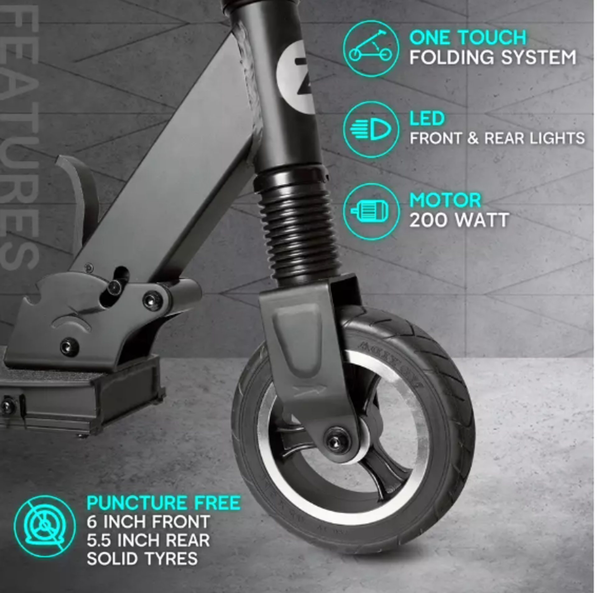 Zinc Flex Folding Electric Scooter. RRP £290.00. Introducing the Zinc Folding Electric Flex Scooter. - Image 3 of 3