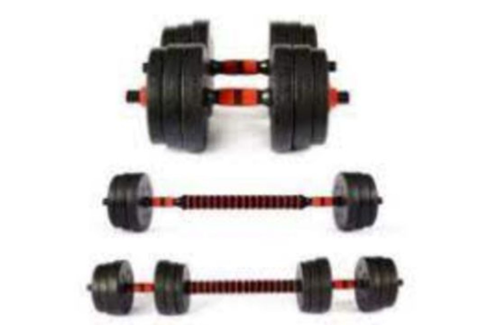 2 X BRAND NEW 30KG BARBELL/DUMBBELL BODY BUILDING SET R15