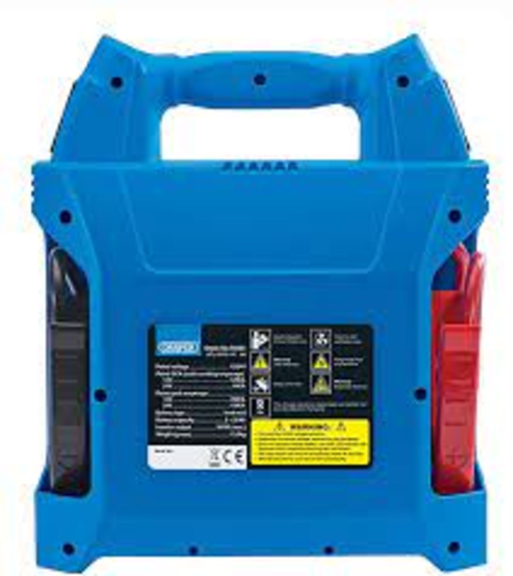 Draper 12V/24V Jump Starter. 12V/24V portable and versatile jump starter. Fitted with LED battery - Image 2 of 3