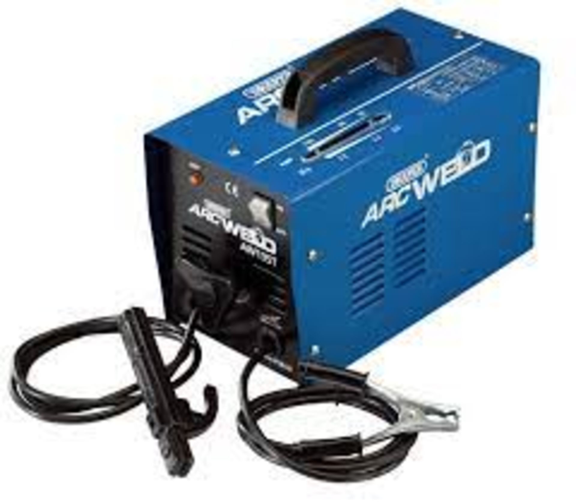 Draper 130A Turbo Arc Welder. • Stepless current adjustment • 2.0-3.2mm electrodes • Fan cooled •