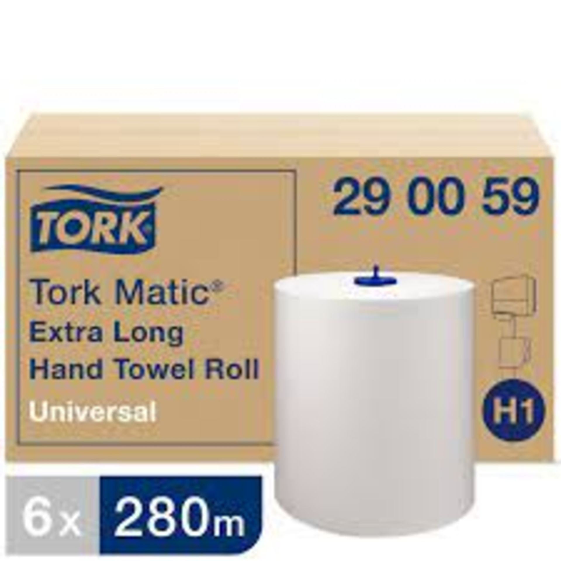 3 X BRAND NEW PACKS OF 6 TORK 290059 MATIC EXTRA LONG PAPER HAND TOWEL ROLLS UNIVERSAL WHITE RRP £