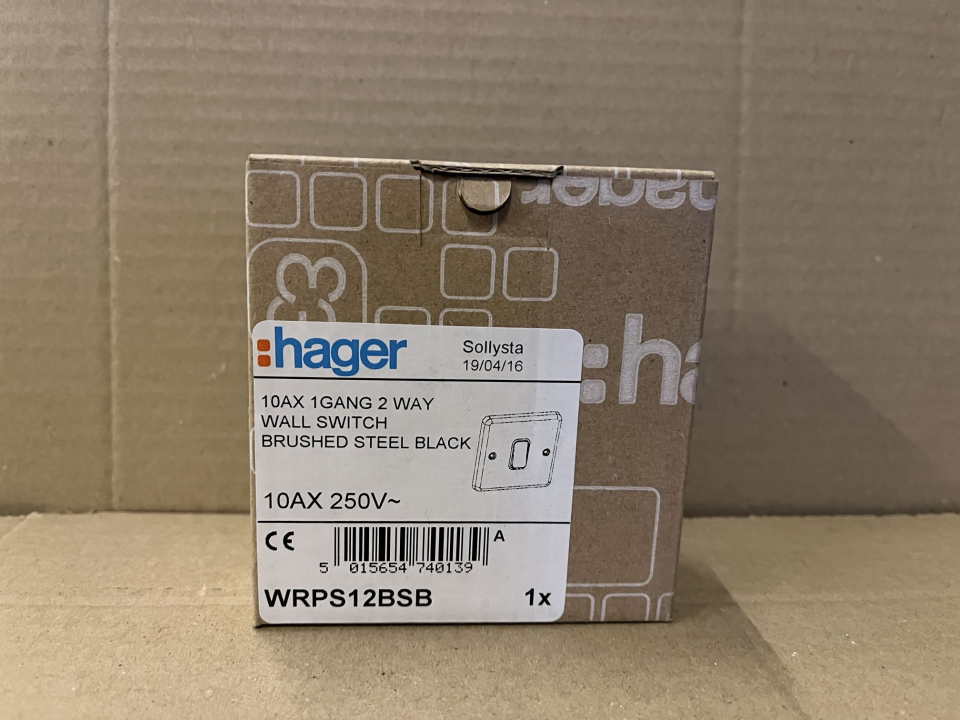 9 X BRAND NEW HAGER WRPS12BSB 10AX 1 GANG 2 WAY WALL SWITCH S2