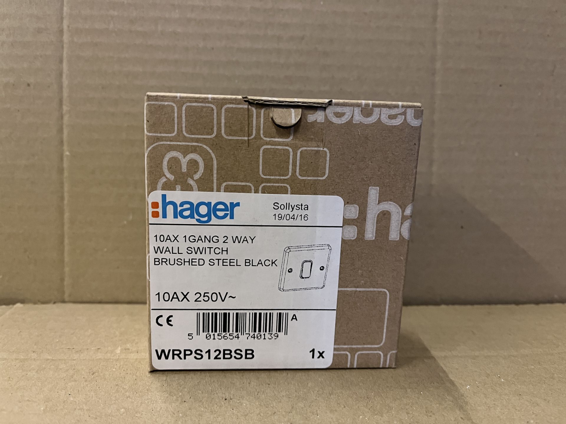 10 X BRAND NEW HAGER WRPS12BSB 10AX 1 GANG 2 WAY WALL SWITCH S2