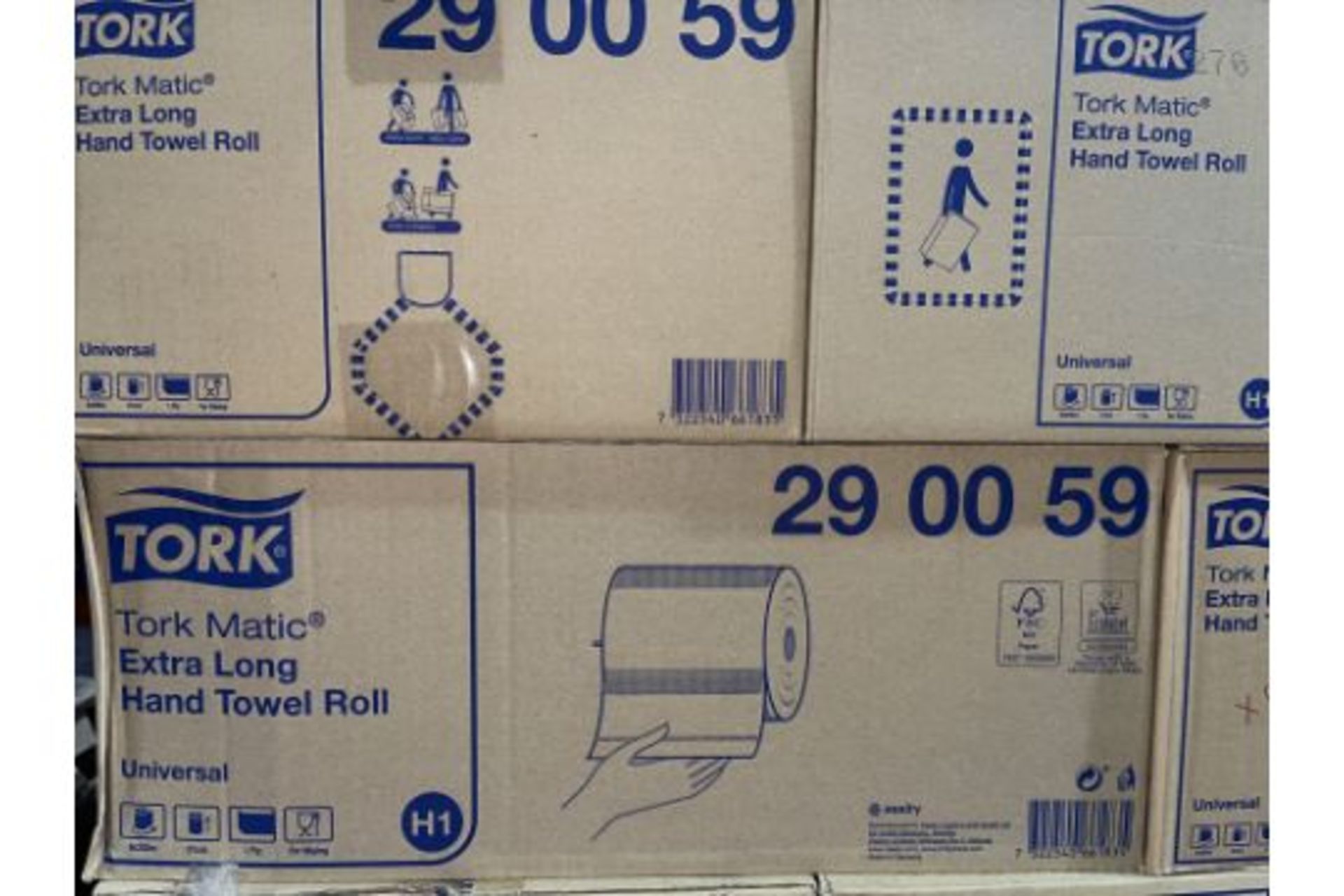 3 X BRAND NEW PACKS OF 6 TORK 290059 MATIC EXTRA LONG PAPER HAND TOWEL ROLLS UNIVERSAL WHITE RRP £