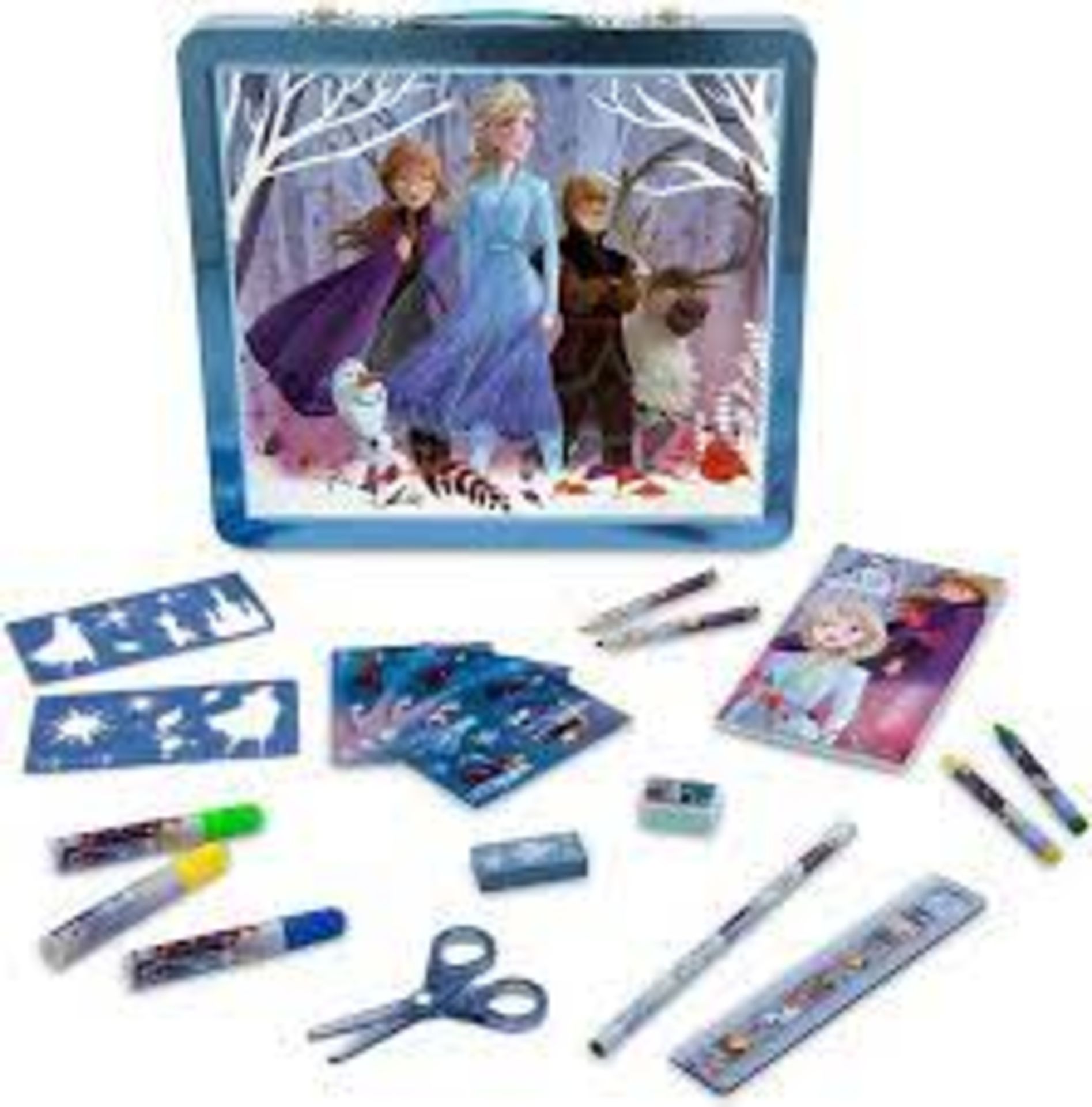 PALLET TO CONTAIN 120 X Disney Frozen Tin Art Case. (PICK FROM P/W) Excellent for budding artists,