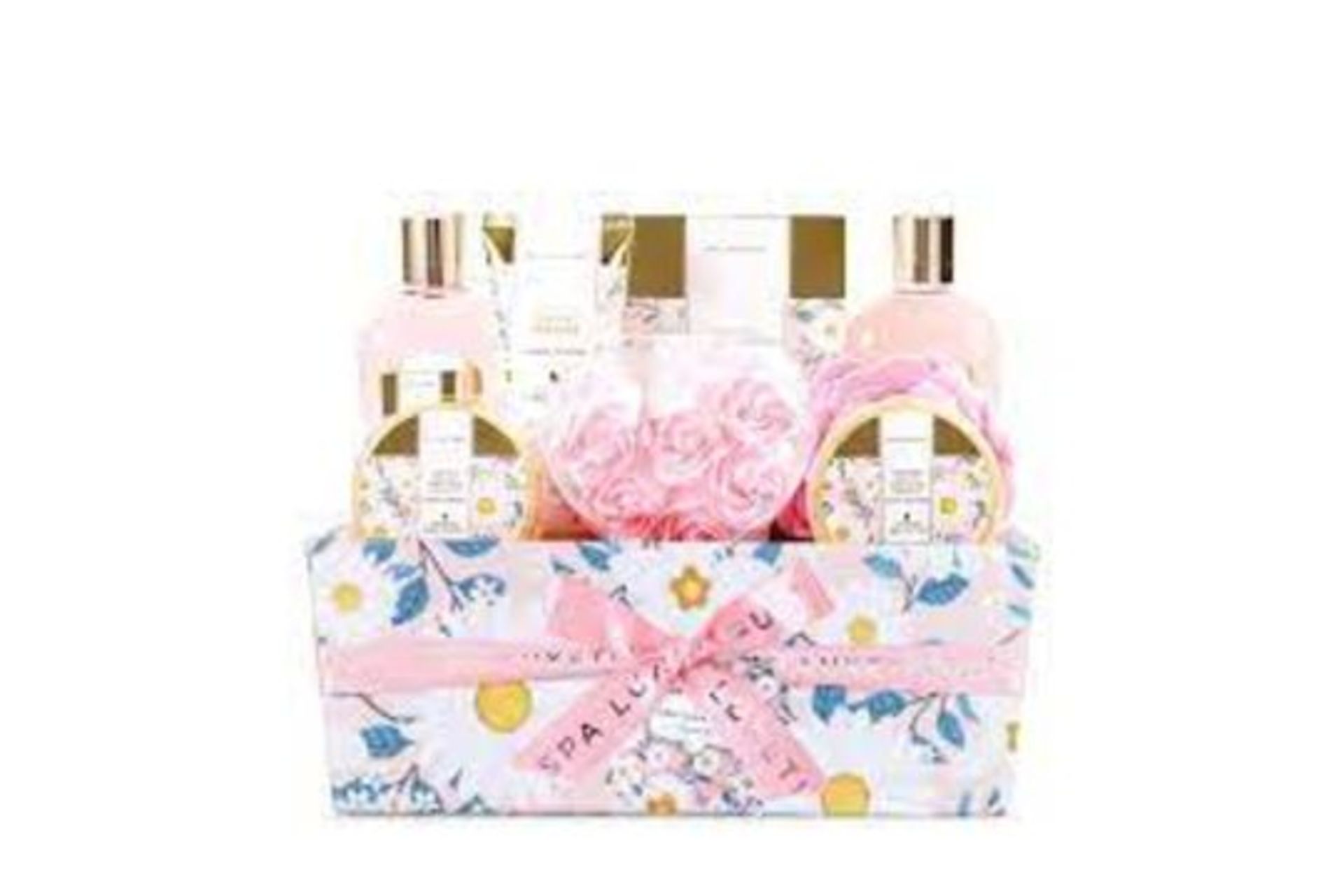 4 X NEW PACKAGED Daisy Dreams Bath Gift Box. (SKU: SPA-BP-08-ROW16TOP). Luxurious 12pcs Home Spa