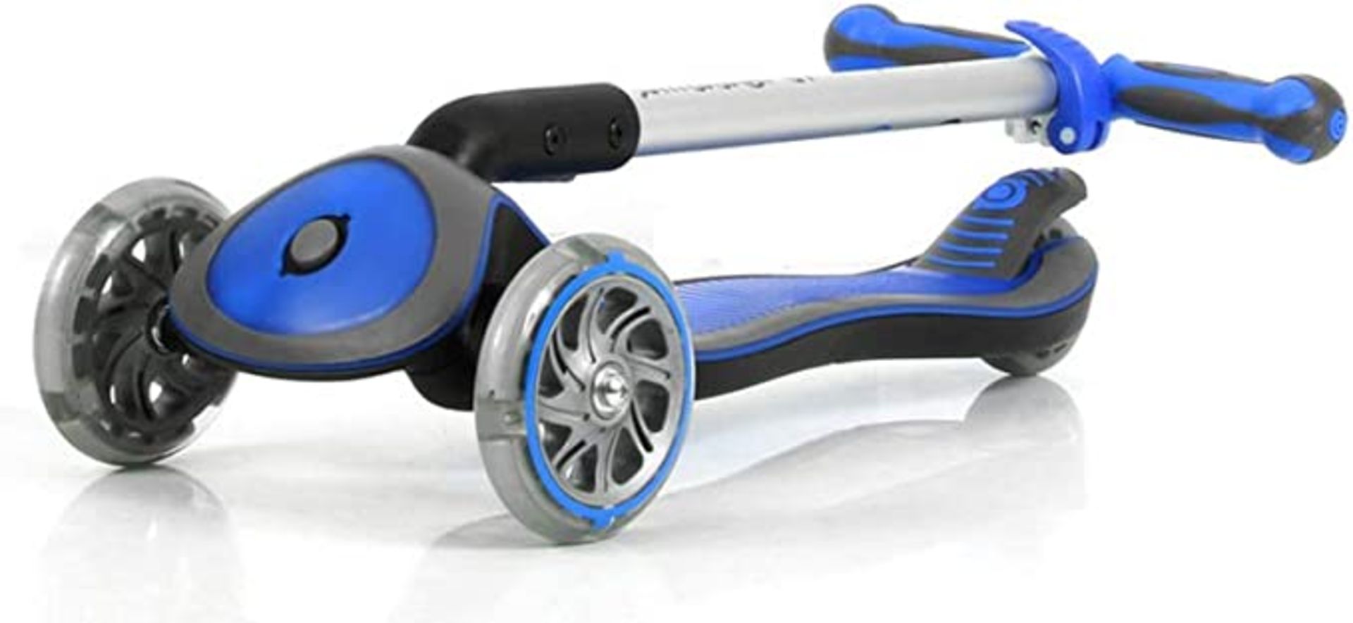 Globber Elite Scooter With Light Up Deck and Wheels - Navy Blue. RRP £129.99. - BI - Image 2 of 2
