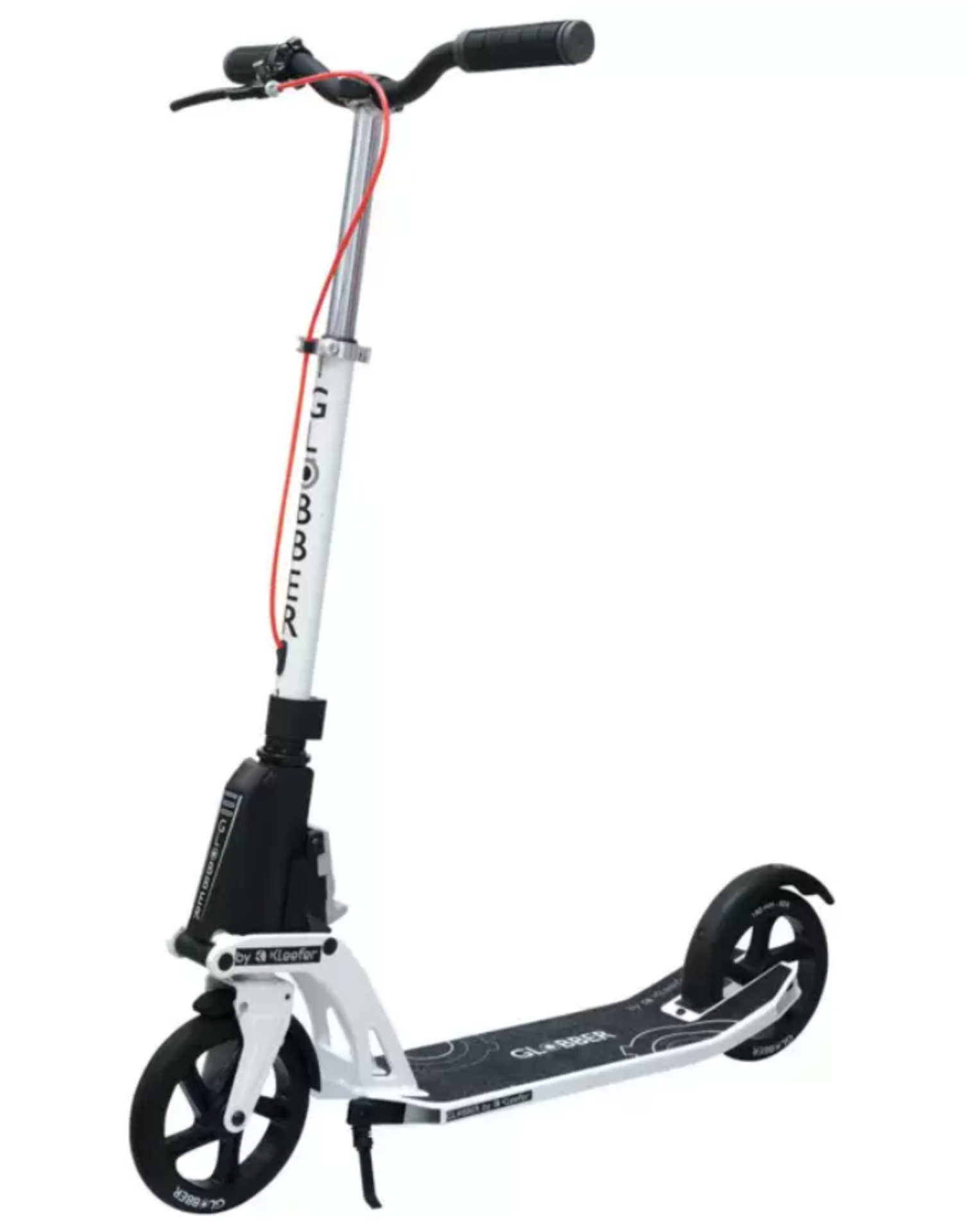 Globber One K Active Adult Scooter with Brakes in White. RRP £169.99. The One K Active Scooter has a