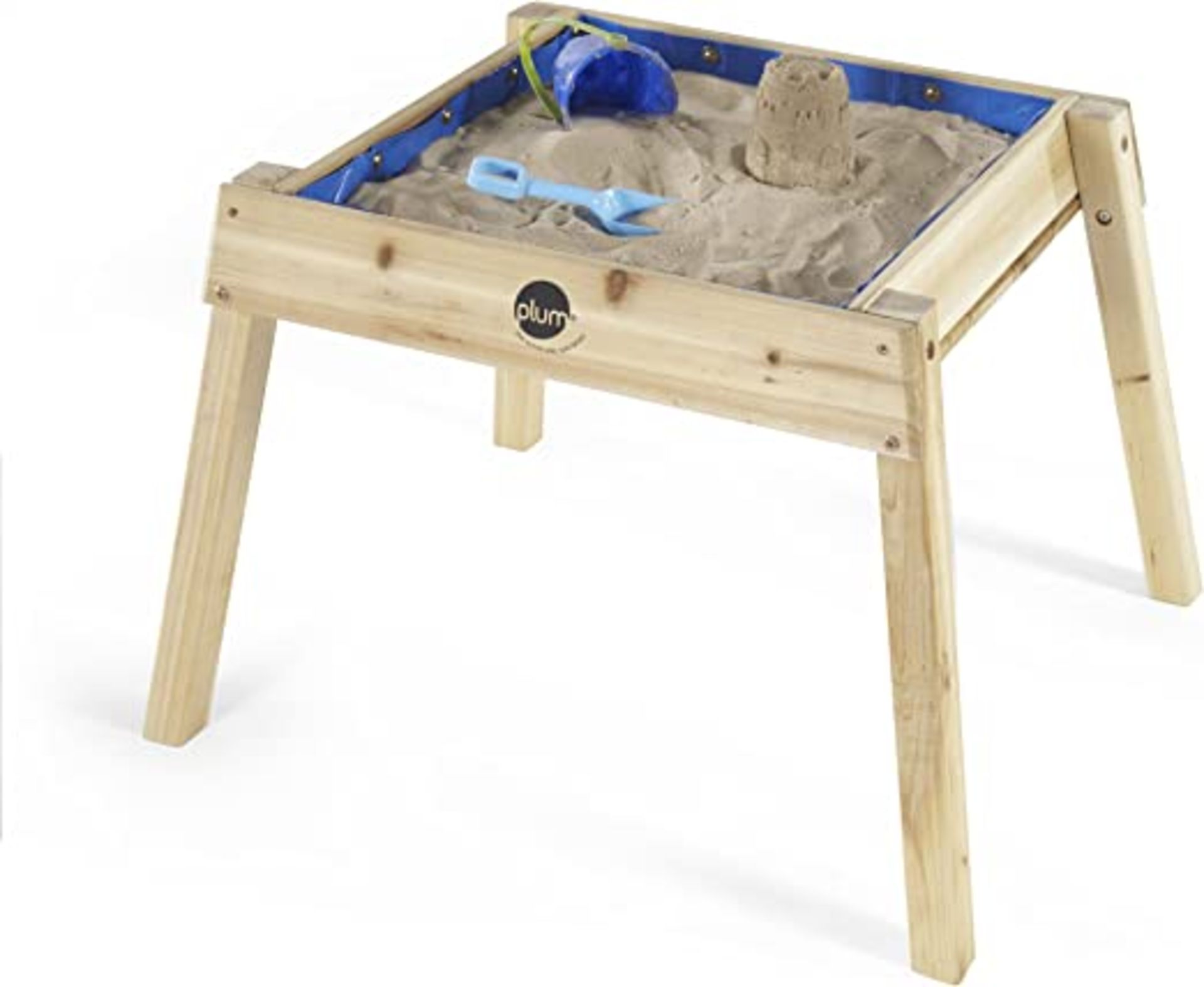 Plum Build and Splash Wooden Sand and Water Table. RRP £105.00. This sand and water table will