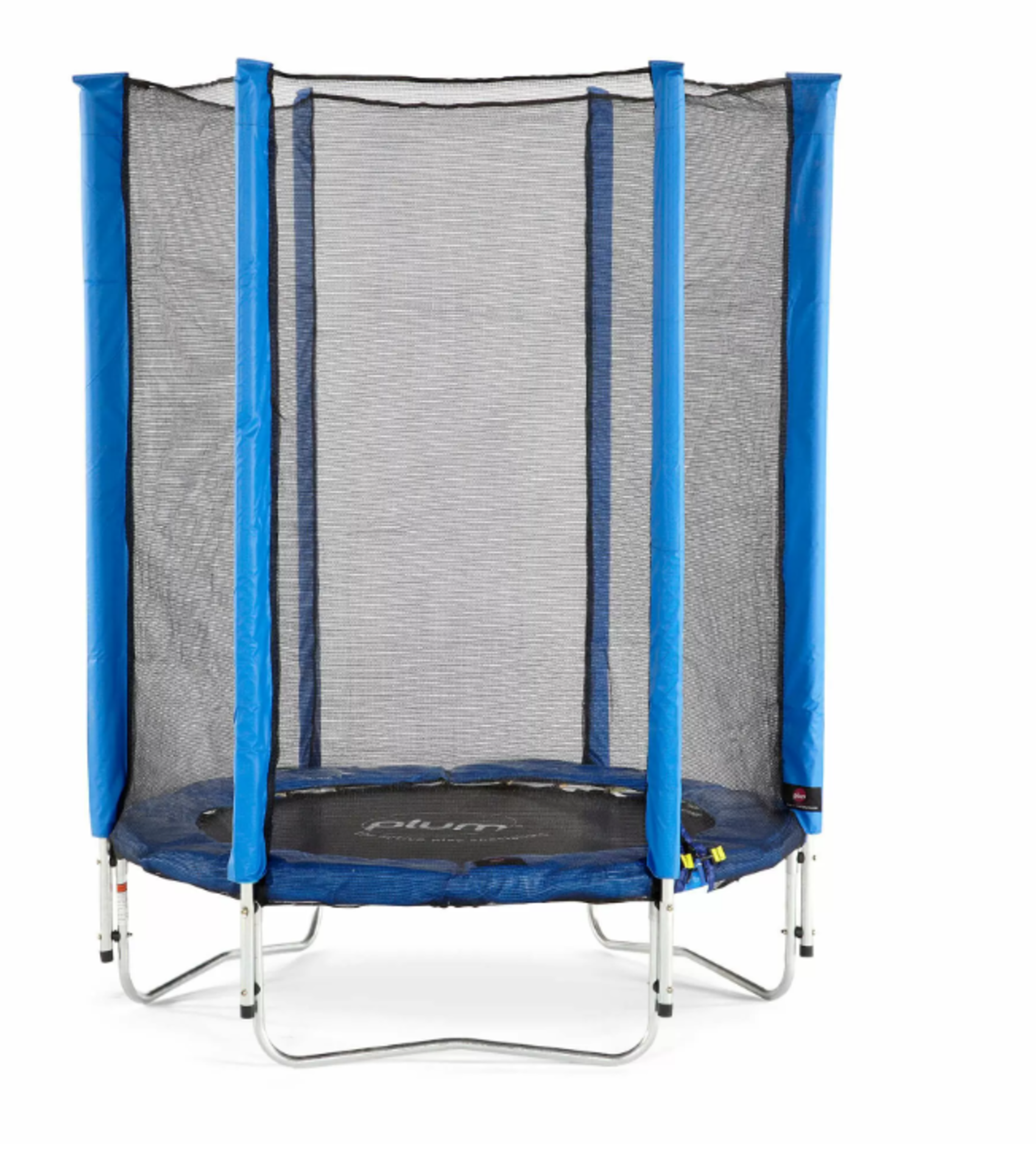 BLUE JUNIOR TRAMPOLINE AND ENCLOSURE - 4.5FT. RRP £199.99. Specifically designed for young children,