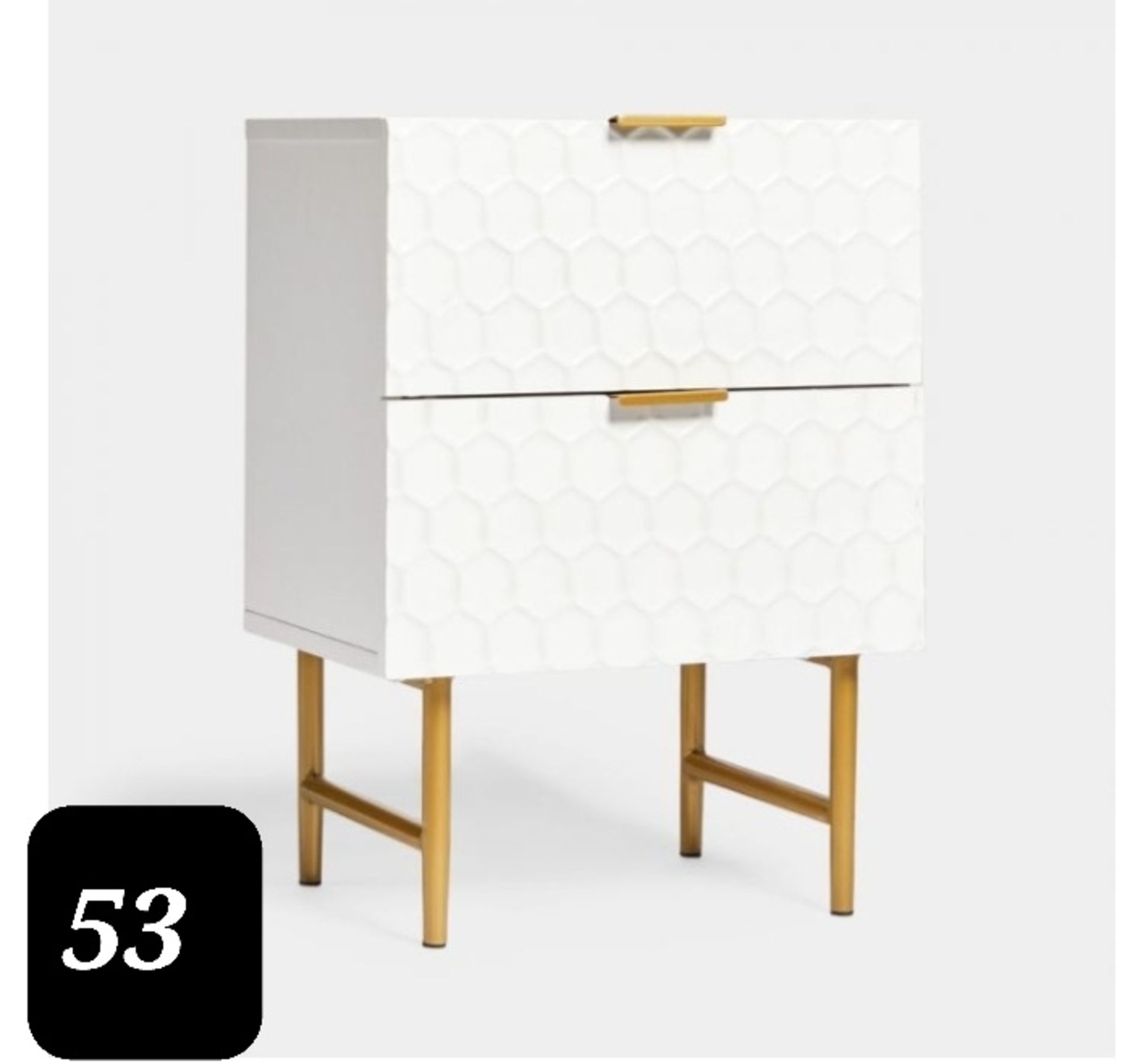 return vonhaus honeycomb bedside cabinet