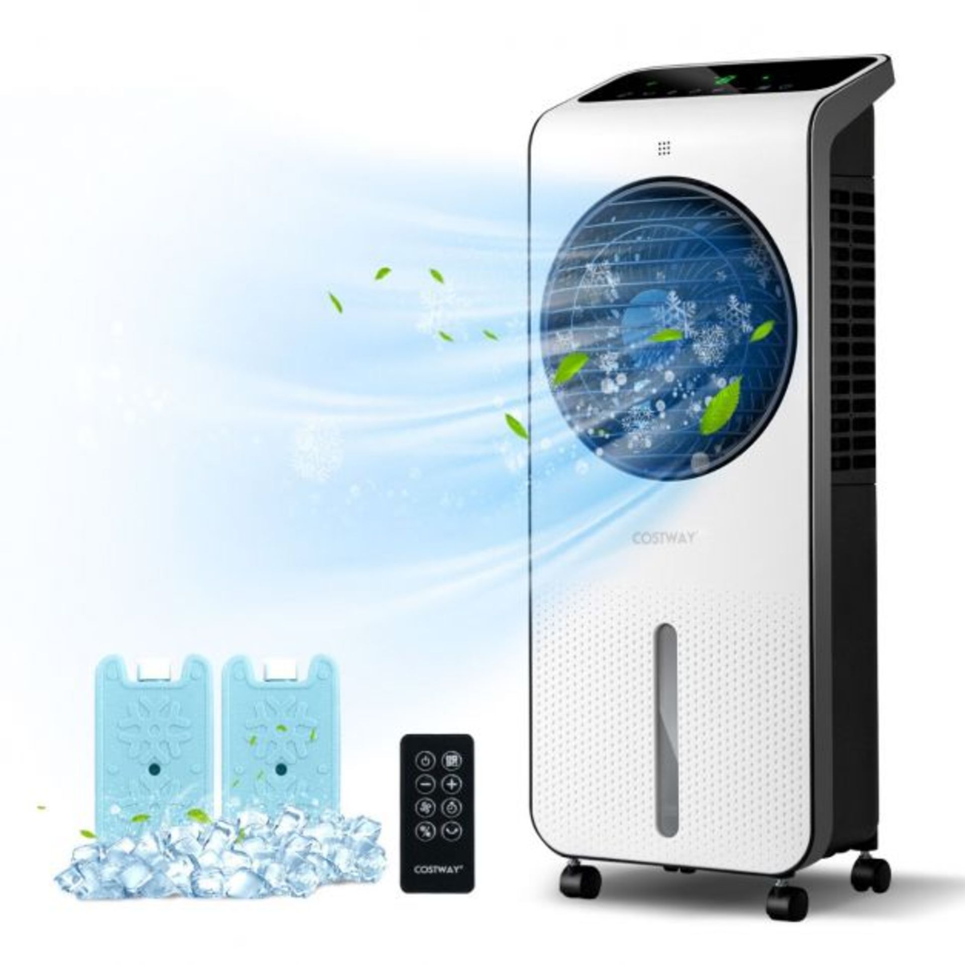 Evaporative Air Cooler with 360° Oscillation Function and Timer. RRP £199.99. This evaporative air