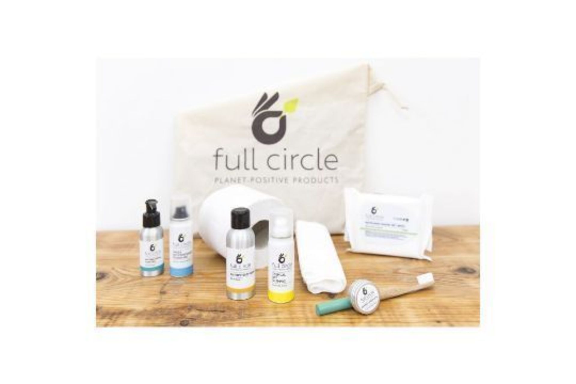 20 X BRAND NEW FULL CIRCLE ECO FRIENDLY SURVIVAL AND HYGIENE KITS INCLUDING 50ML ANTIPERSPIRANT,