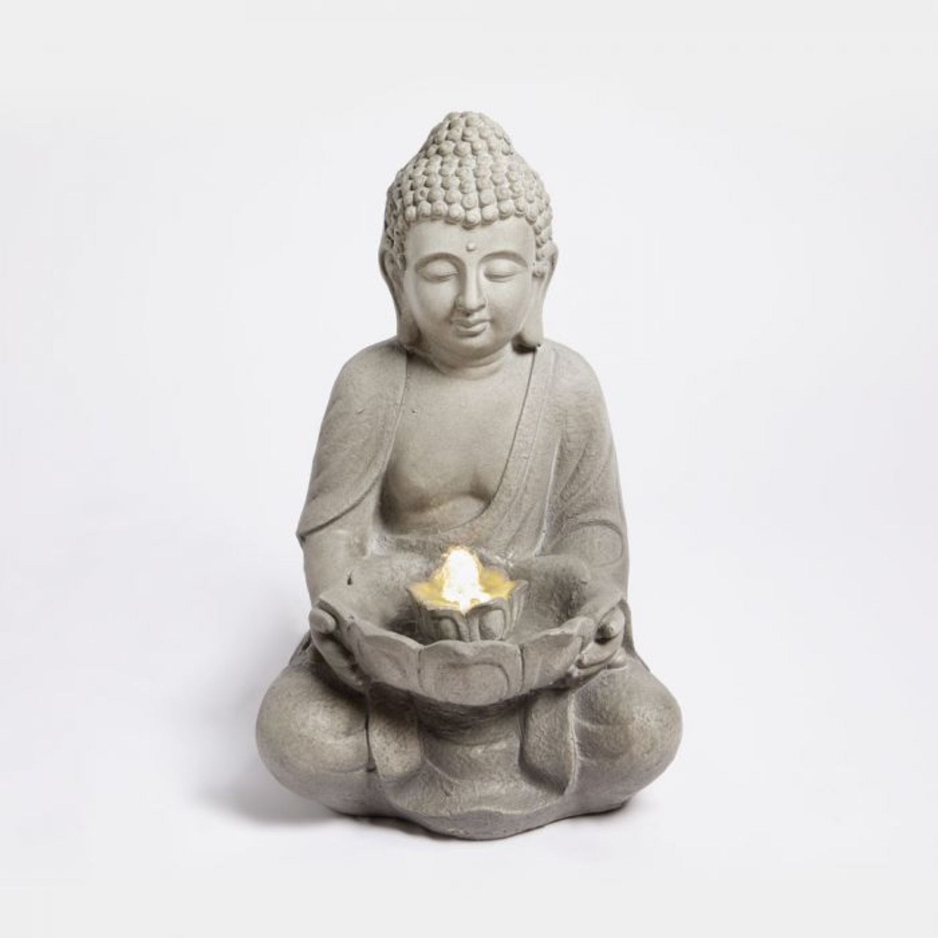 NEW BOXED Buddha Statue Water Feature. (REF606ROW15). The perfect meditation companion. Create