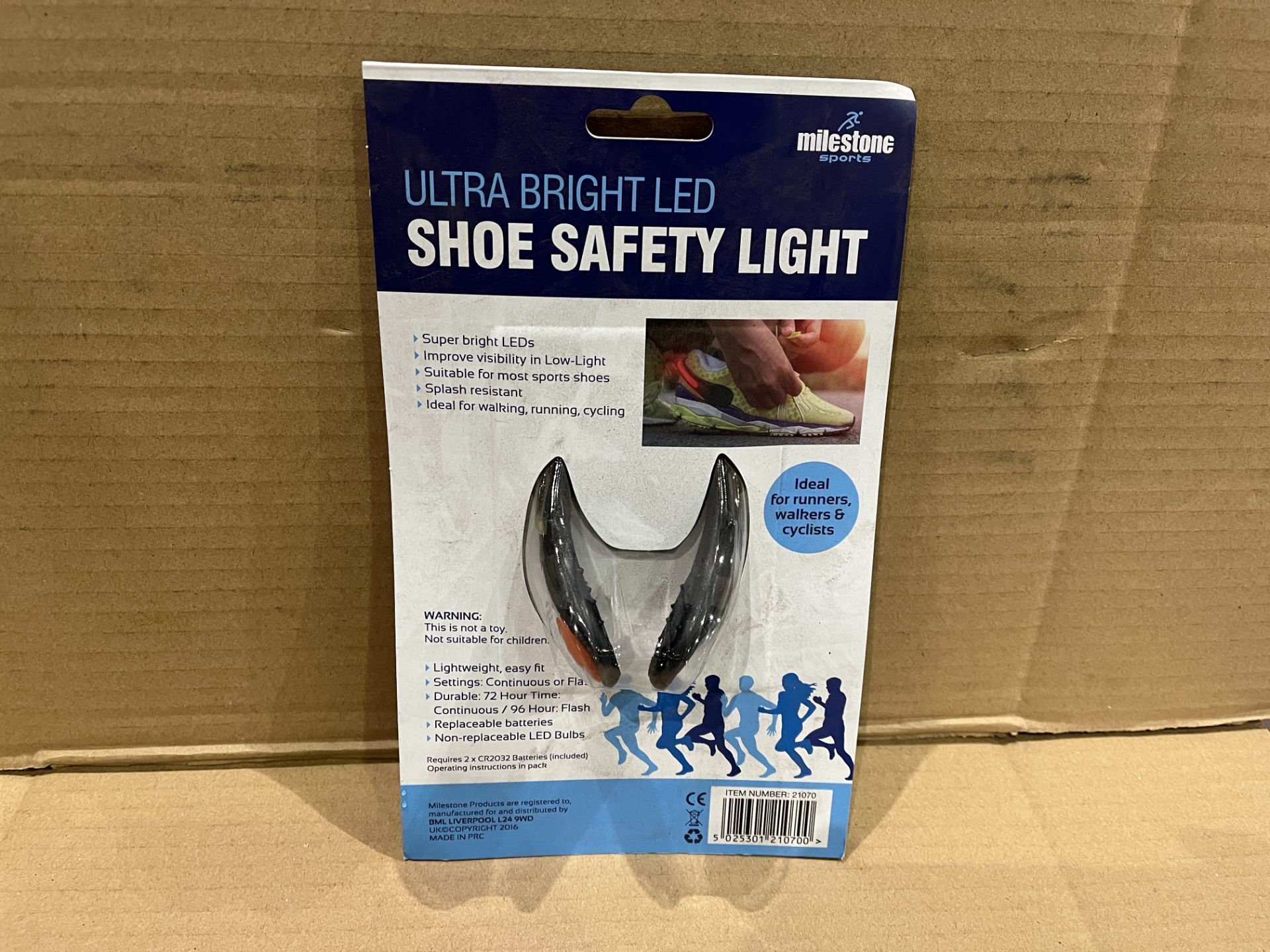 72 X BRAND NEW LED WALKING SHOE LIGHTS R11-7