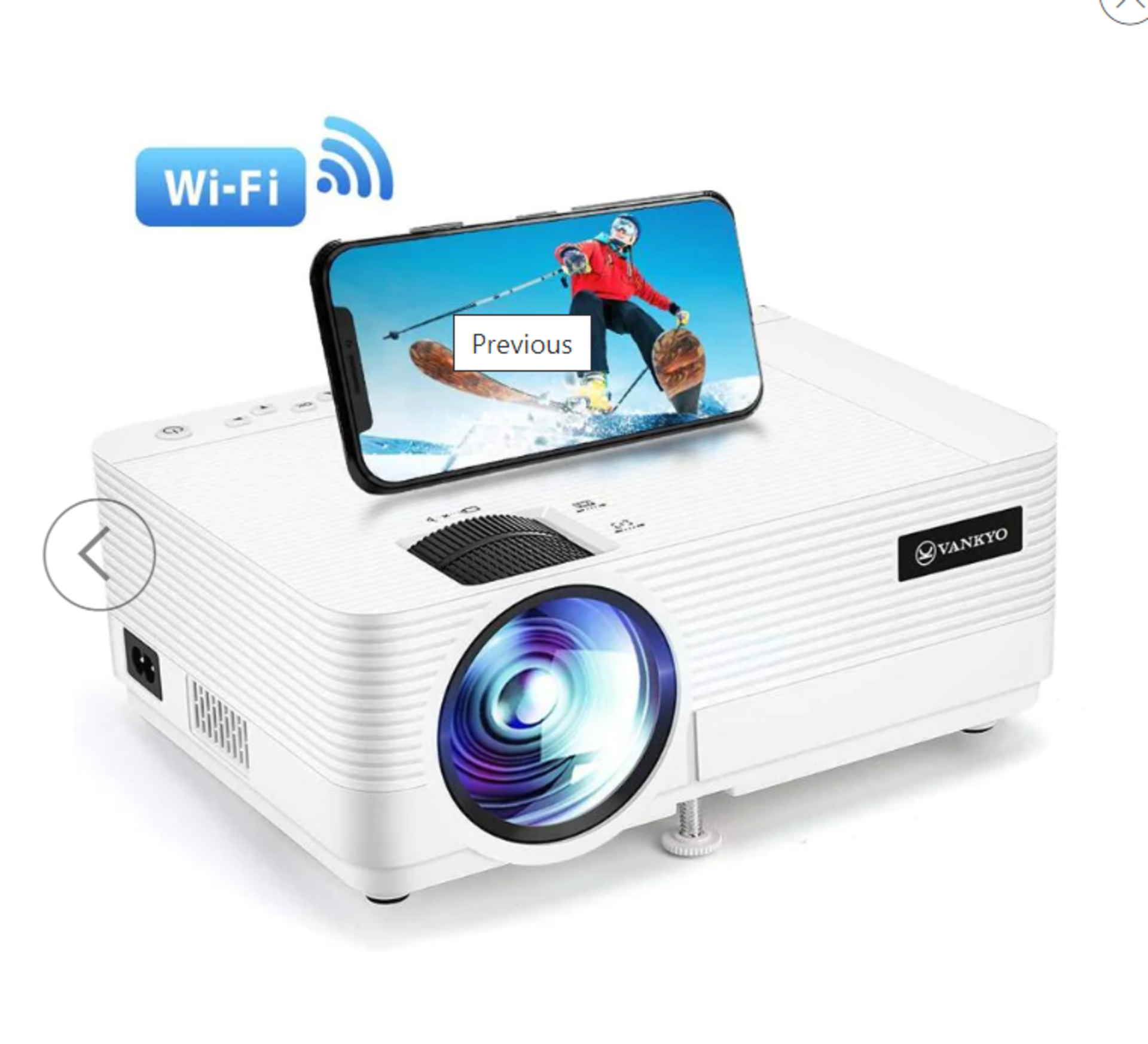 New Boxed VANKYO Leisure 470 Mini Phone Projector for Home and Sewing, Native 720P Full HD, Max