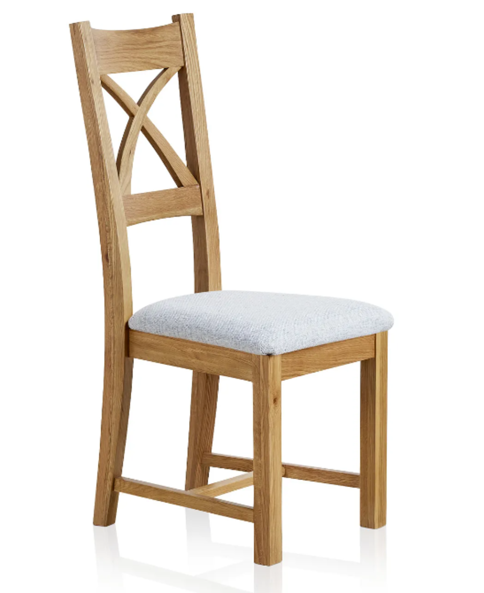 CROSS GREY NATURAL OAK Dining Chair. RRP £95.00. Complete your dining table with a set of our