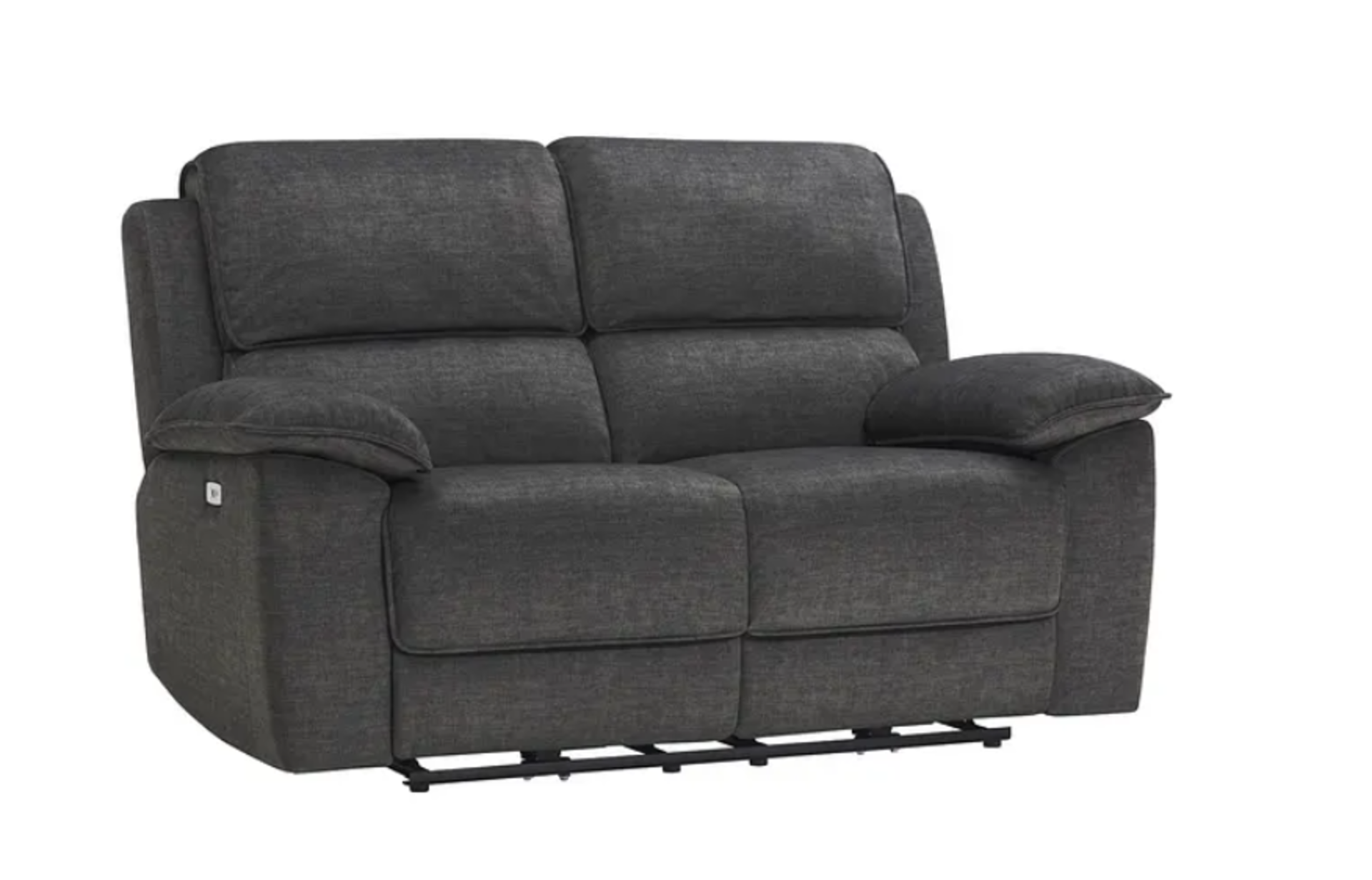 GOODWOOD 2 Seater Electric Recliner Sofa | Plush Charcoal Fabric. RRP £1,299.00. Sink into the