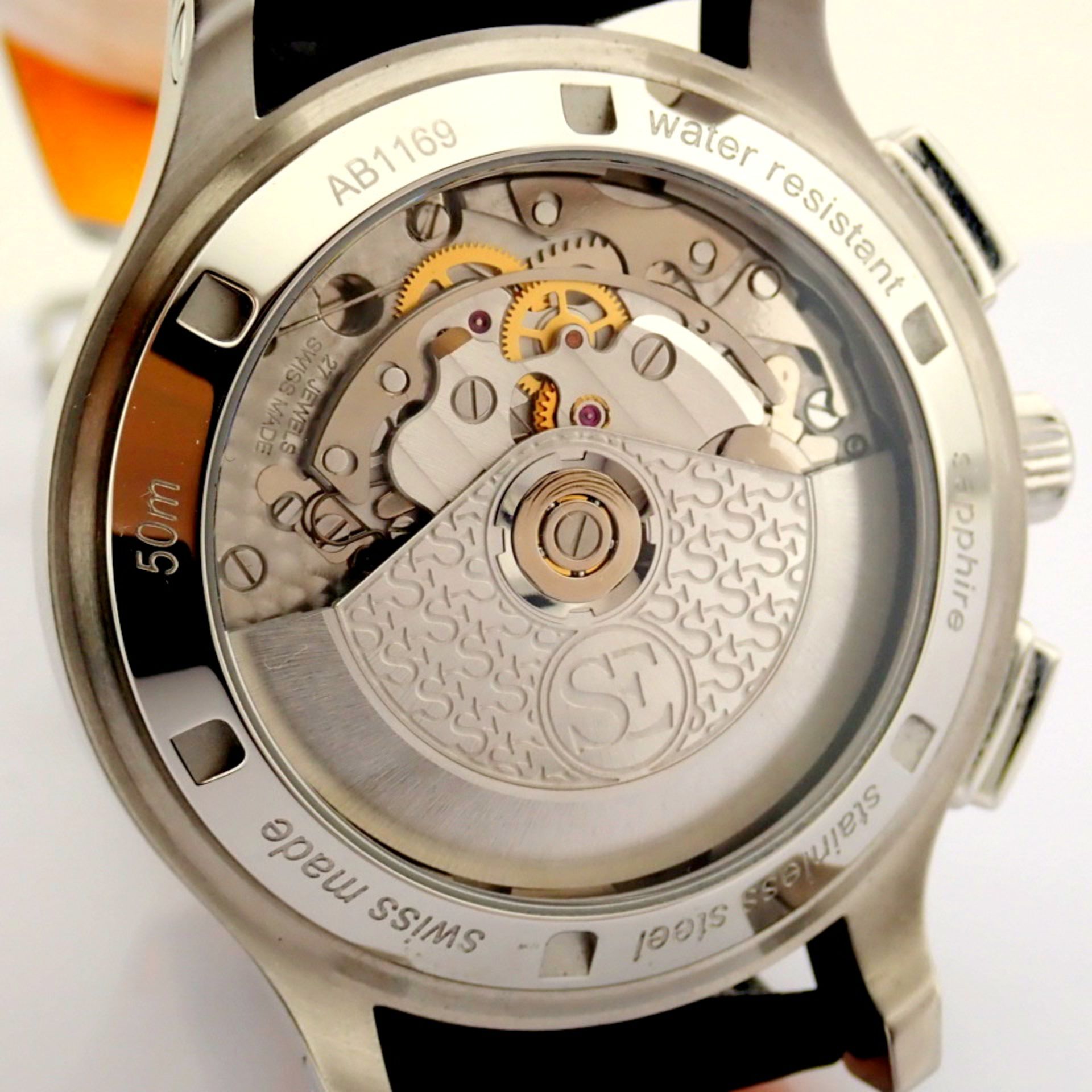 Schwarz Etienne / 1902 GMT Chronograph - Gentlmen's Steel Wrist Watch - Image 12 of 12