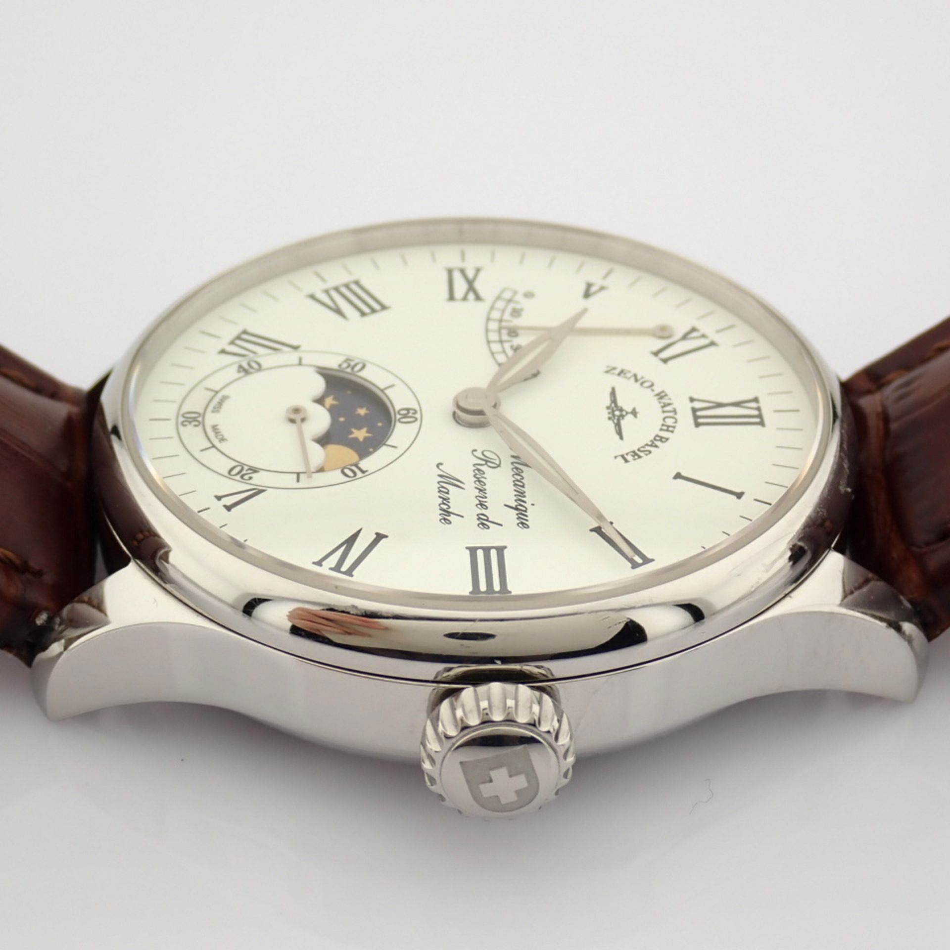 Zeno-Watch Basel / Godat II Roma Power Reserve - Gentlmen's Steel Wrist Watch - Image 10 of 12