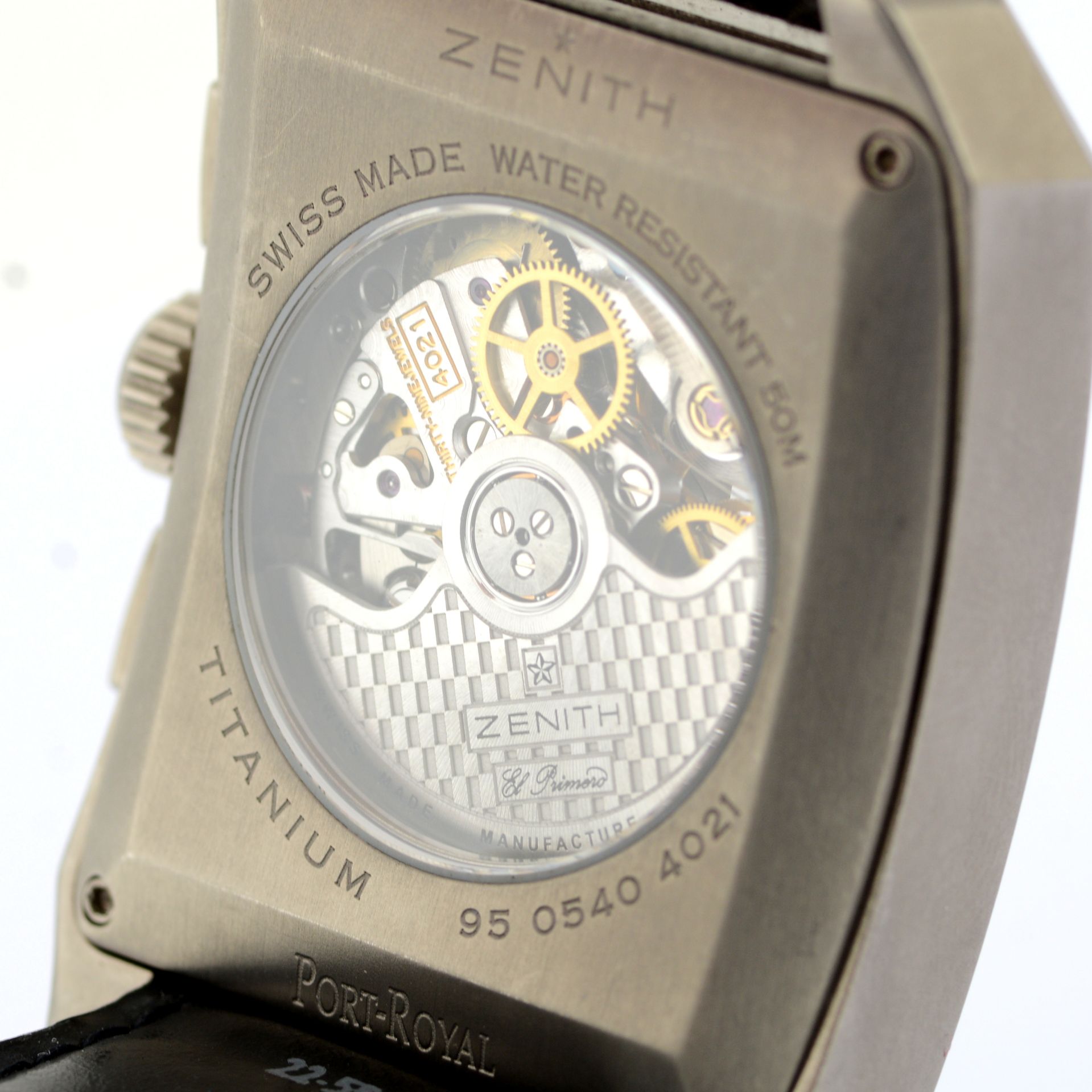 Zenith / Port Royal Open Concept - Gentlmen's Titanium Wrist Watch - Image 11 of 13
