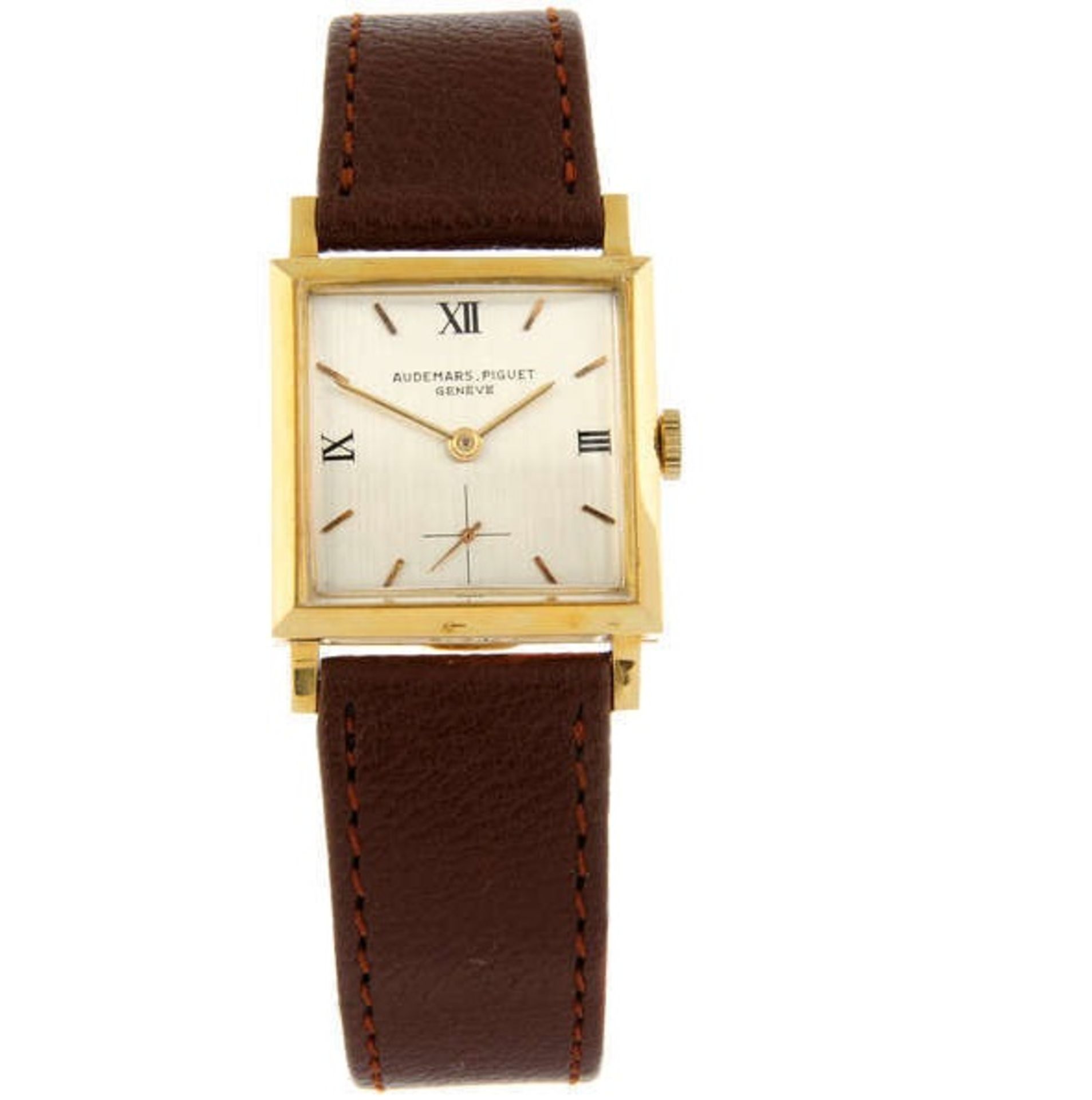 Audemars Piguet / Vintage - Square - Sub Second - Unisex Yellow gold Wrist Watch - Image 2 of 5