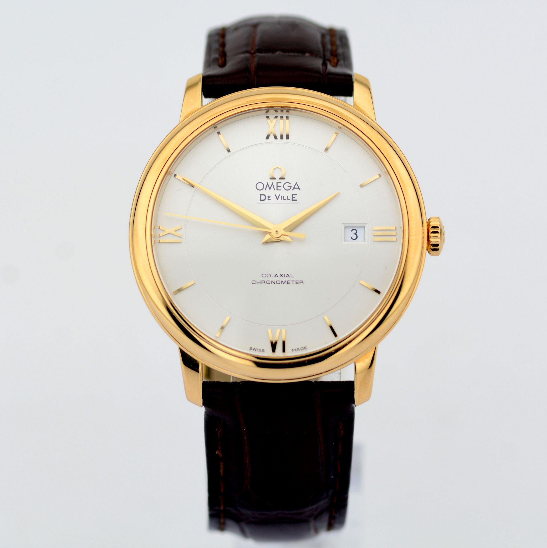 Omega / DE VILLE Prestige 18K Co-Axial Chronometer - Gentlmen's Yellow gold Wrist Watch - Image 6 of 13