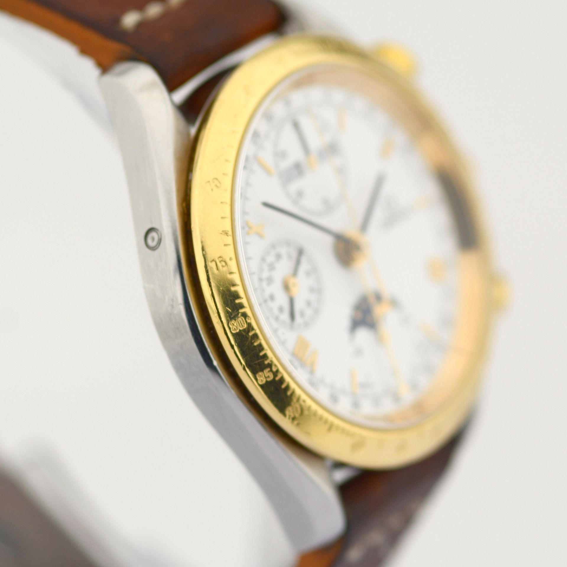 Omega / Speedmaster Triple Calendar Moonphase Chronograph - Gentlmen's Steel Wrist Watch - Image 3 of 9