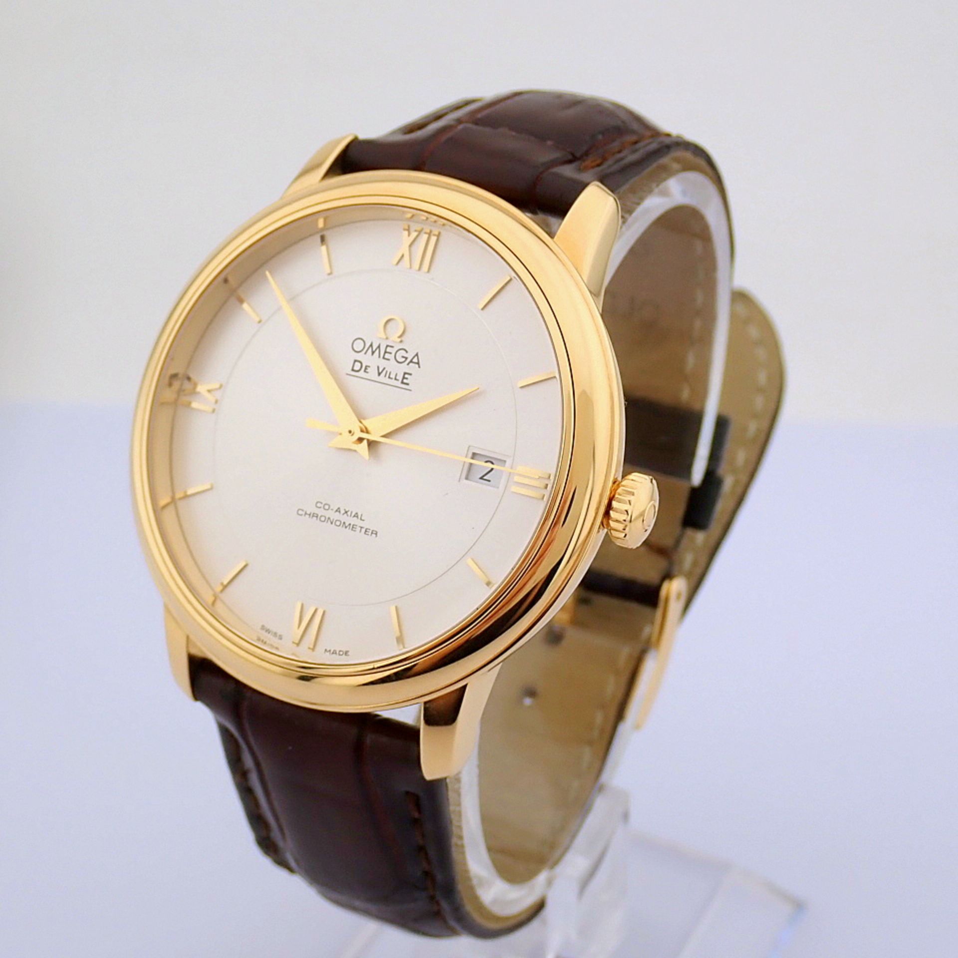 Omega / DE VILLE Prestige 18K Co-Axial Chronometer - Gentlmen's Yellow gold Wrist Watch - Image 3 of 13