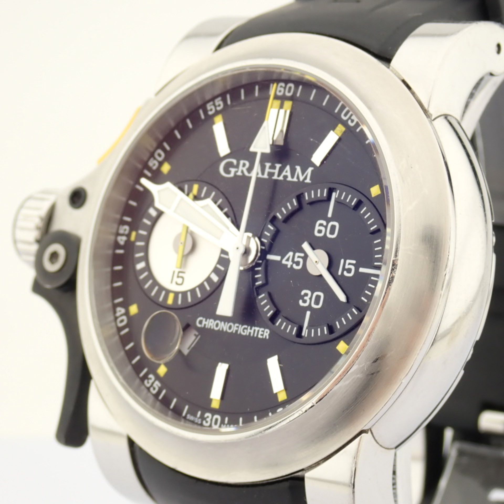 Graham / Chronofighter RAC Trigger - Gentlmen's Steel Wrist Watch - Image 8 of 14