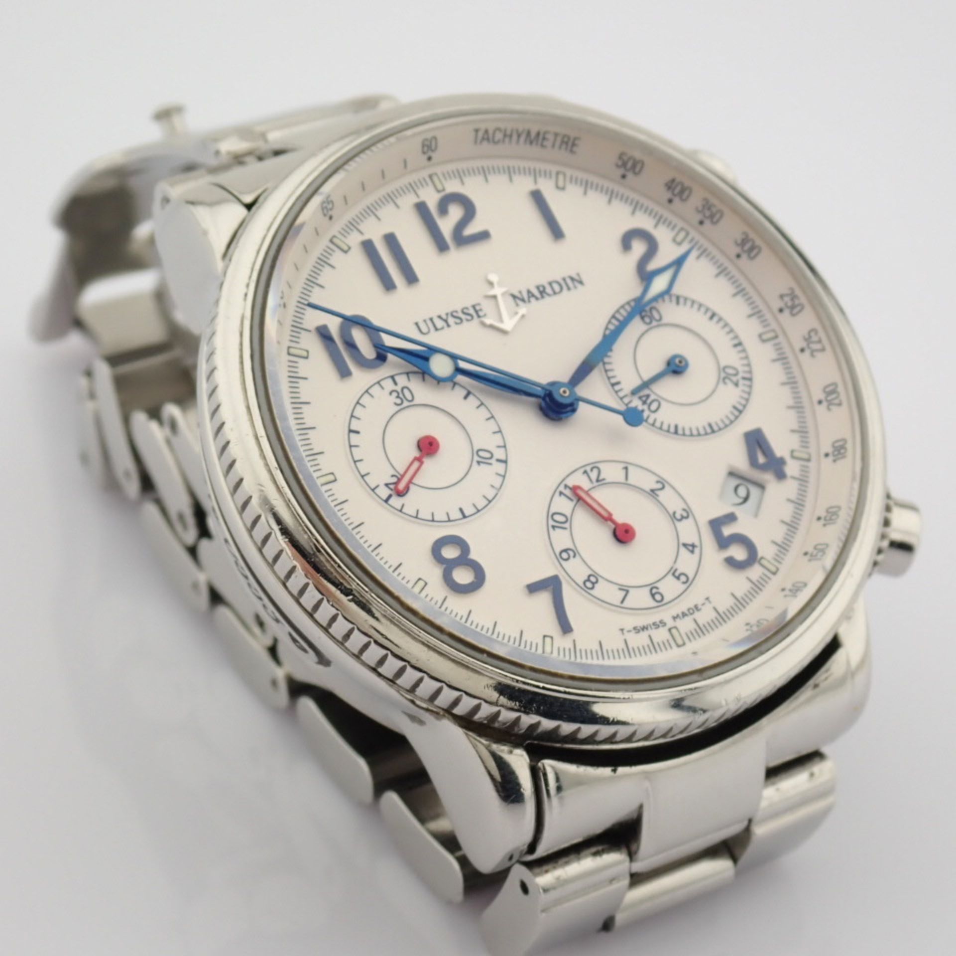 Ulysse Nardin / Marine Chronograph 353 22 - Gentlmen's Steel Wrist Watch - Image 2 of 16