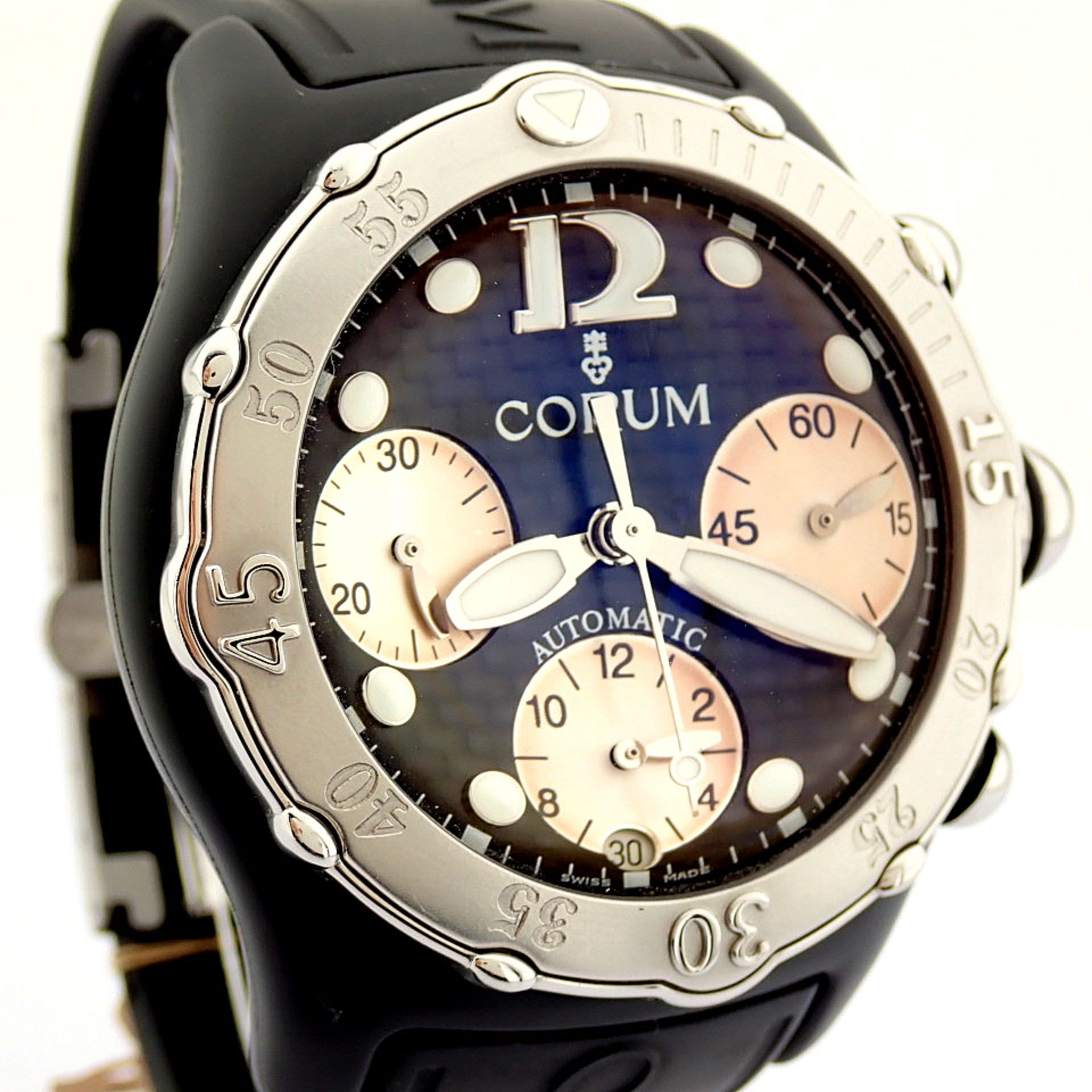 Corum / Midnight Chronograph Diver Taucher - Gentlmen's Steel Wrist Watch - Image 5 of 12
