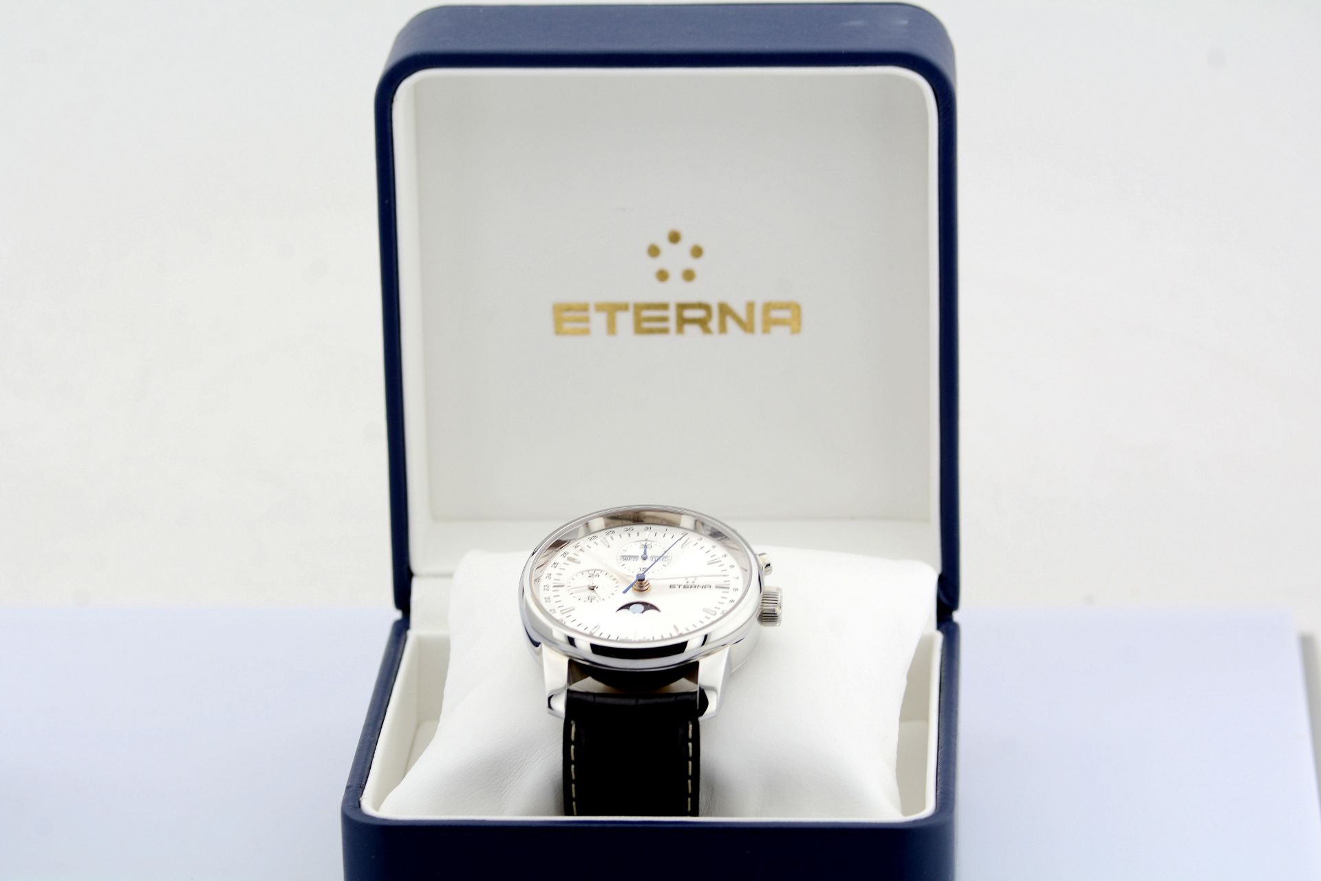 Eterna / Soleure Triple Date Moonphase - Gentlmen's Steel Wrist Watch - Image 4 of 12