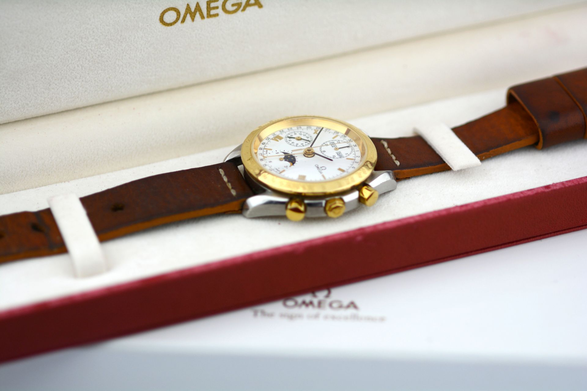 Omega / Speedmaster Triple Calendar Moonphase Chronograph - Gentlmen's Steel Wrist Watch - Image 9 of 9