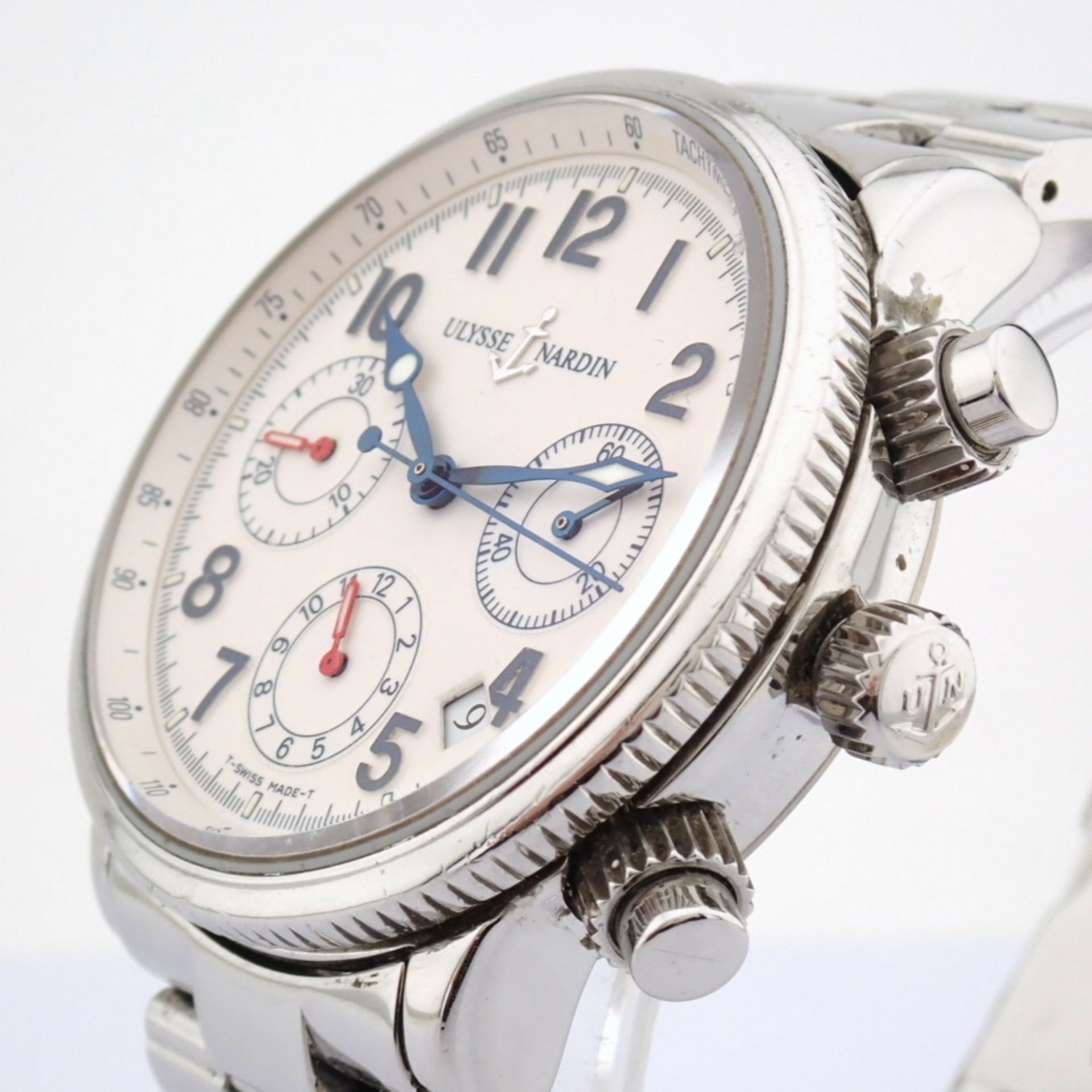 Ulysse Nardin / Marine Chronograph 353 22 - Gentlmen's Steel Wrist Watch - Image 14 of 16