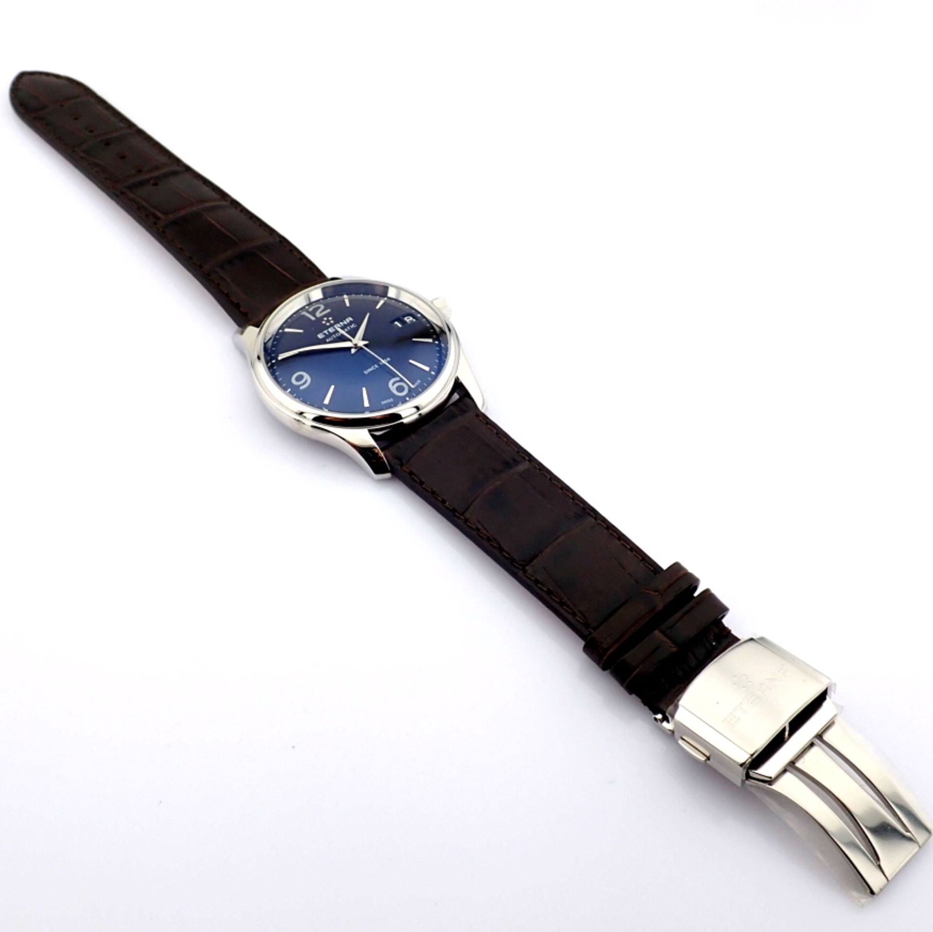 Eterna / Vaughan Big Date 7630.41 - Gentlmen's Steel Wrist Watch - Image 8 of 11