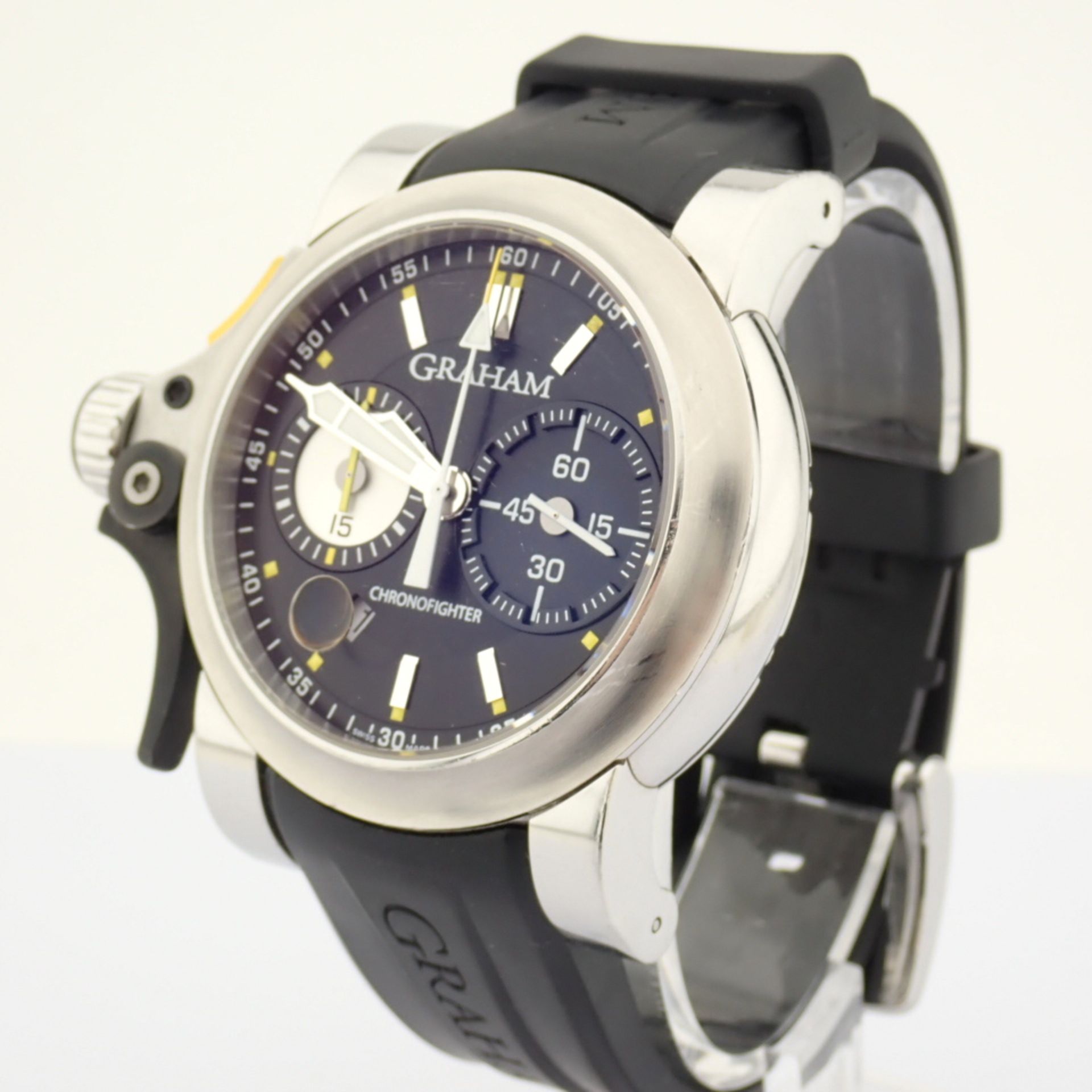 Graham / Chronofighter RAC Trigger - Gentlmen's Steel Wrist Watch - Image 7 of 14