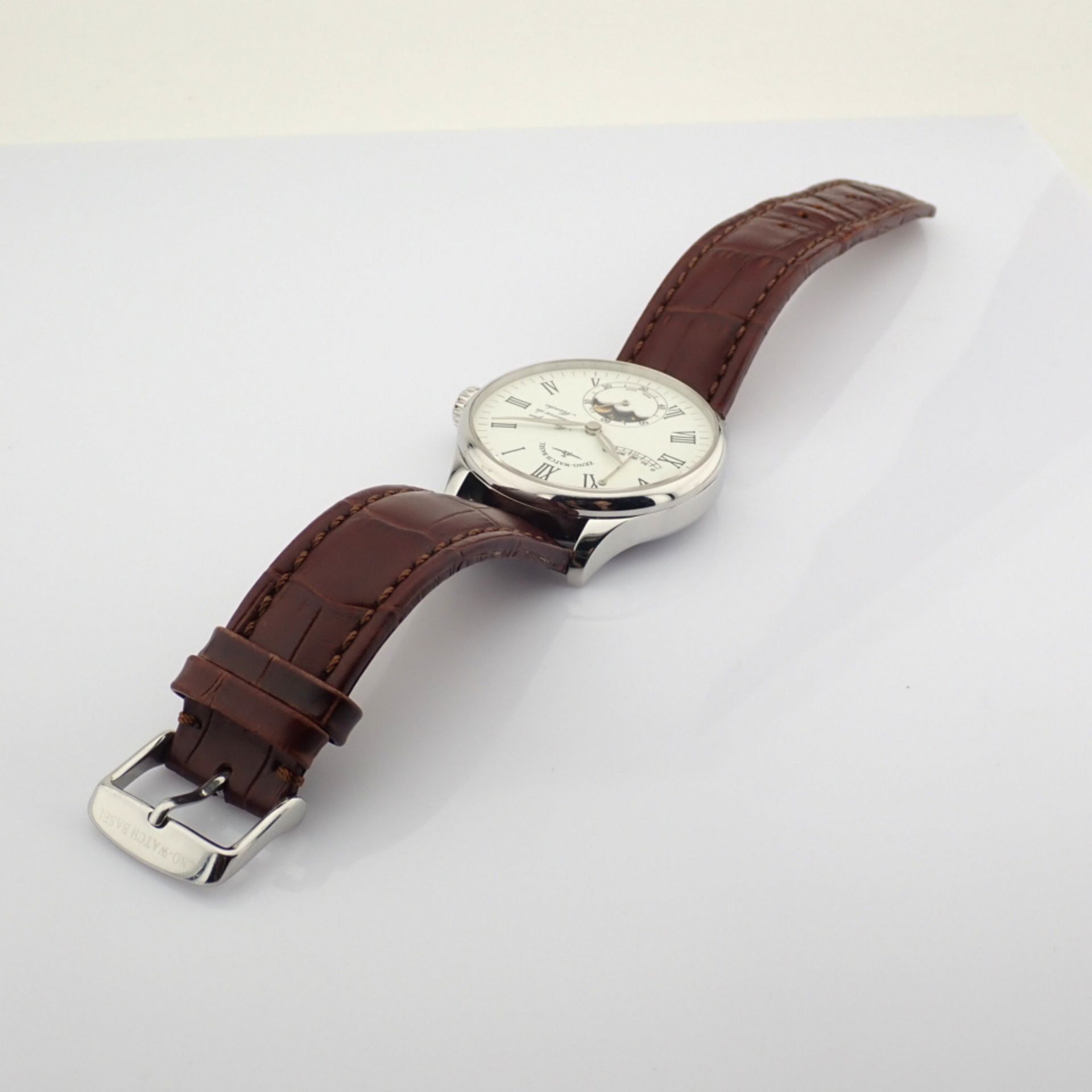 Zeno-Watch Basel / Godat II Roma Power Reserve - Gentlmen's Steel Wrist Watch - Image 9 of 12