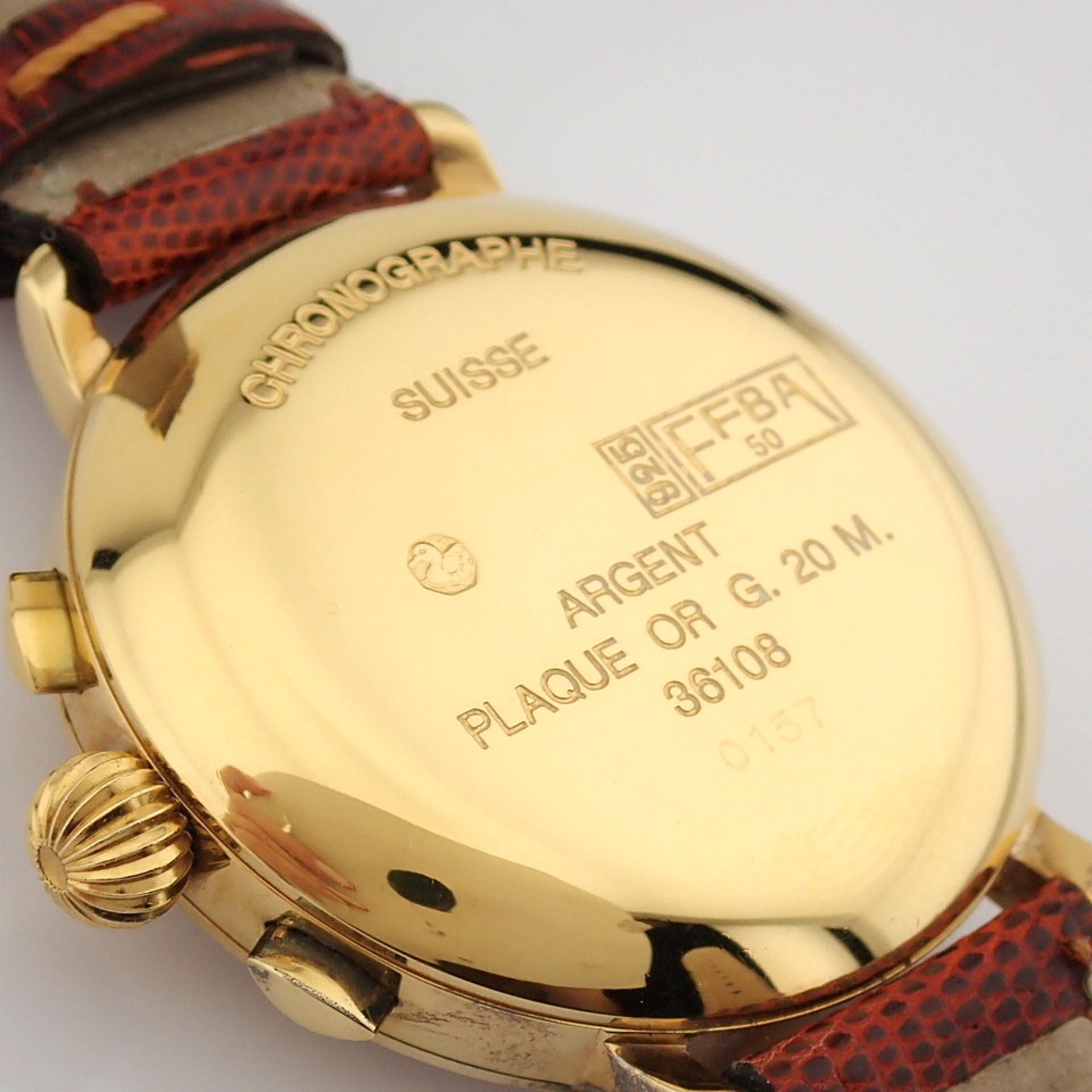 Eberhard & Co. / 36108 Replica Chronograph - Gentlmen's 925 Silver Wrist Watch - Image 11 of 13