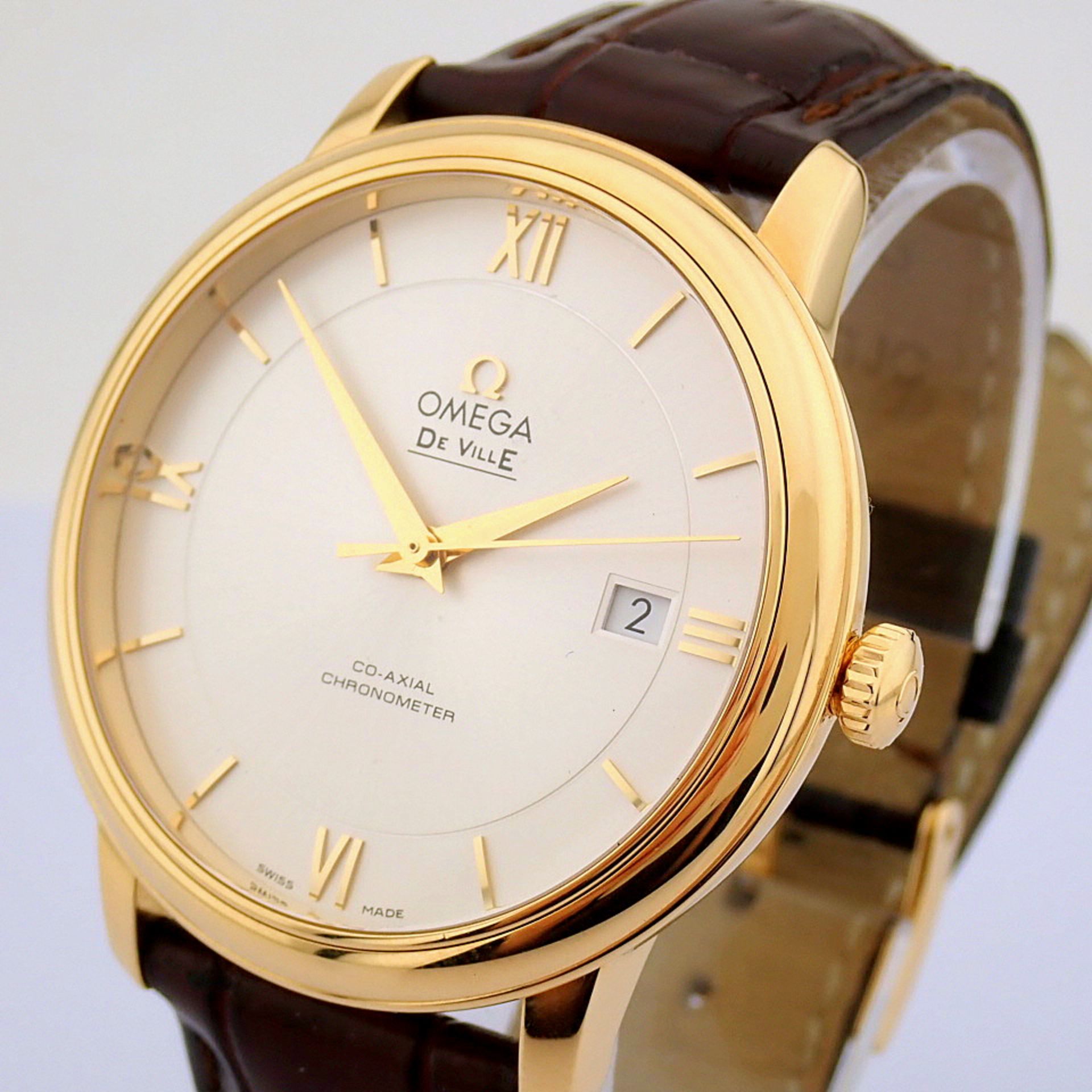 Omega / DE VILLE Prestige 18K Co-Axial Chronometer - Gentlmen's Yellow gold Wrist Watch - Image 2 of 13