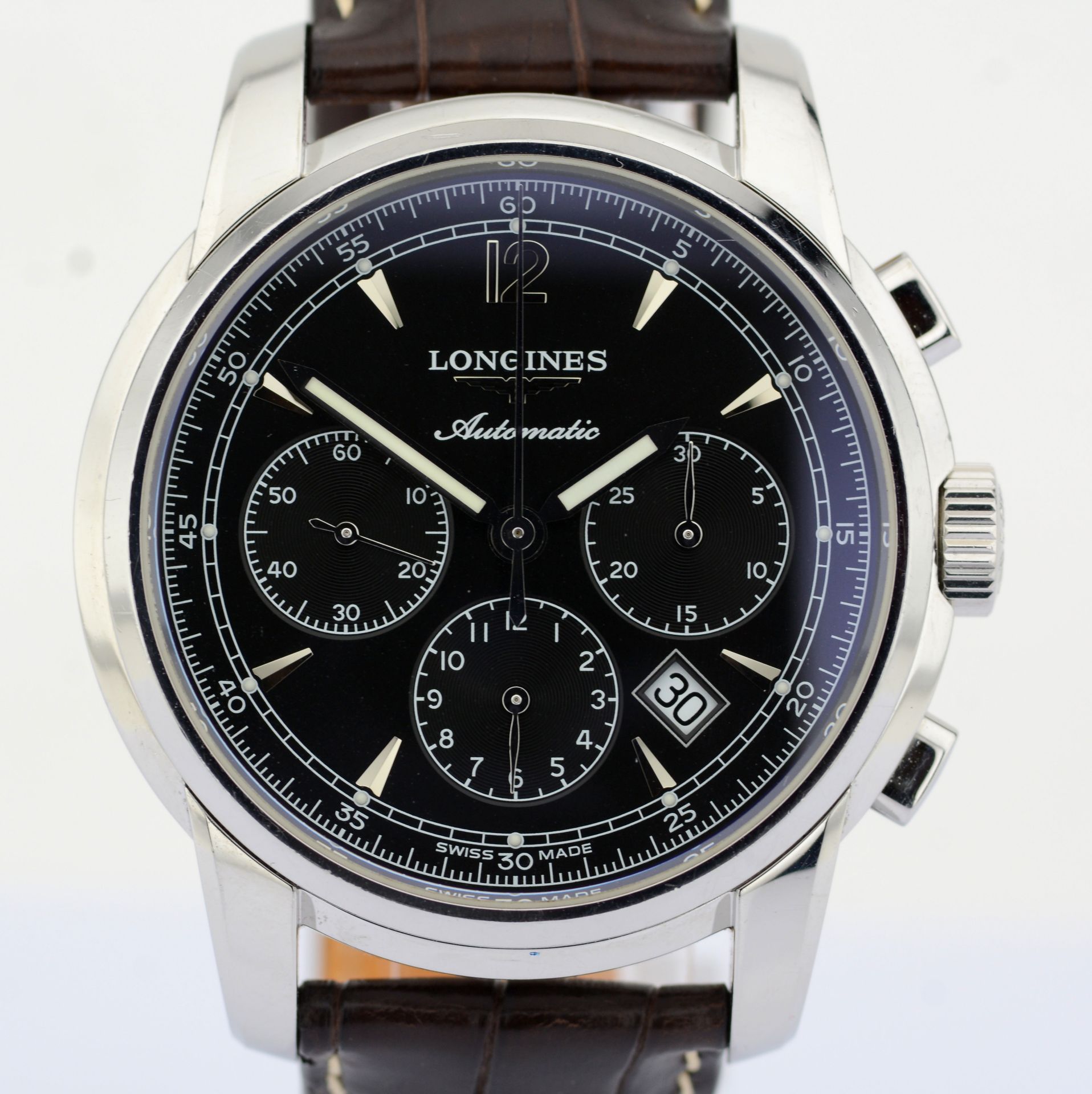 Longines / L2.784.4 Saint-Imier Collection Chronograph Automatic - Gentlmen's Steel Wrist Watch