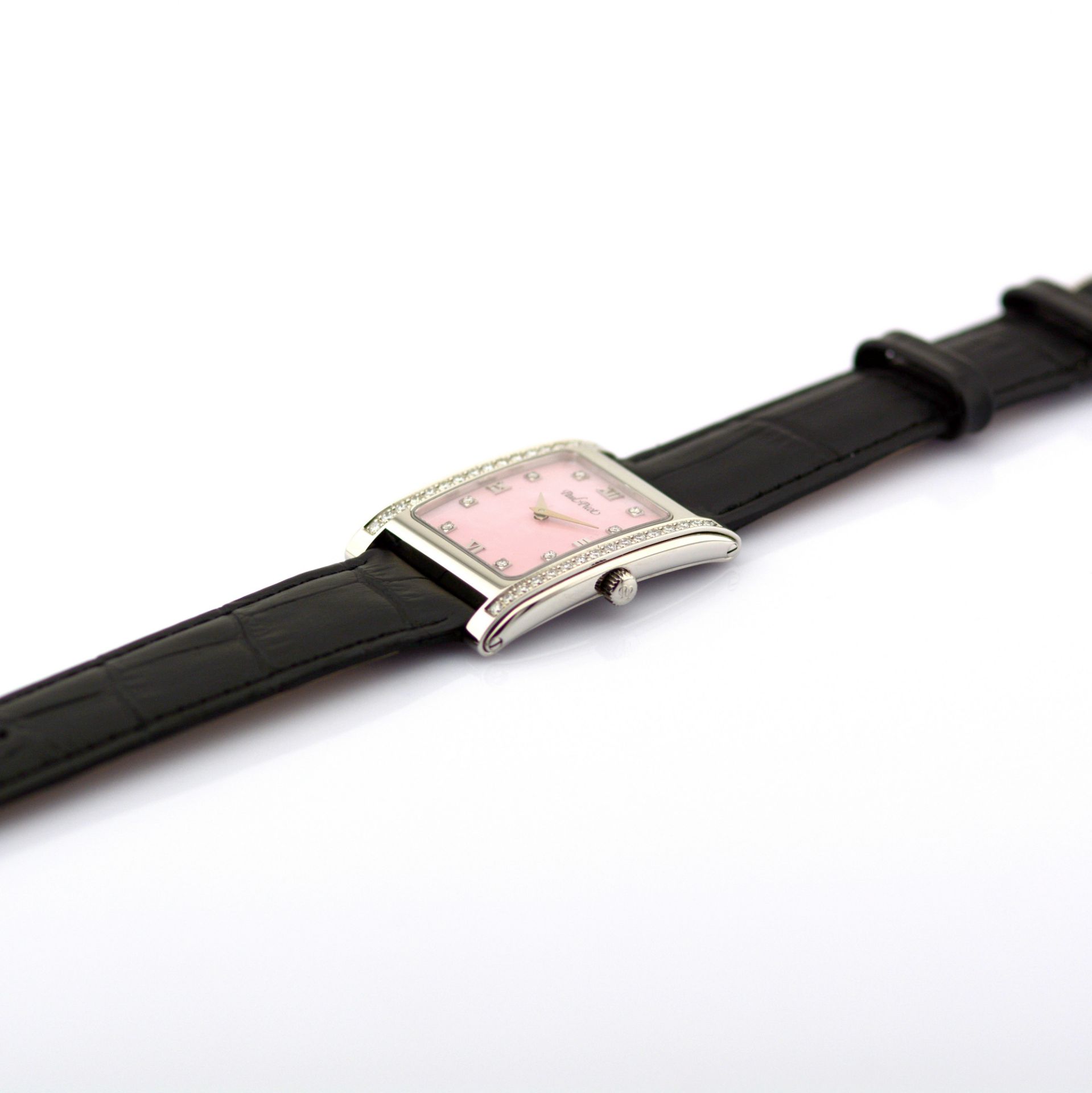 Paul Picot / 4079 Diamond Dial Diamond Case Mother of pearl - Lady's Steel Wrist Watch - Image 10 of 12