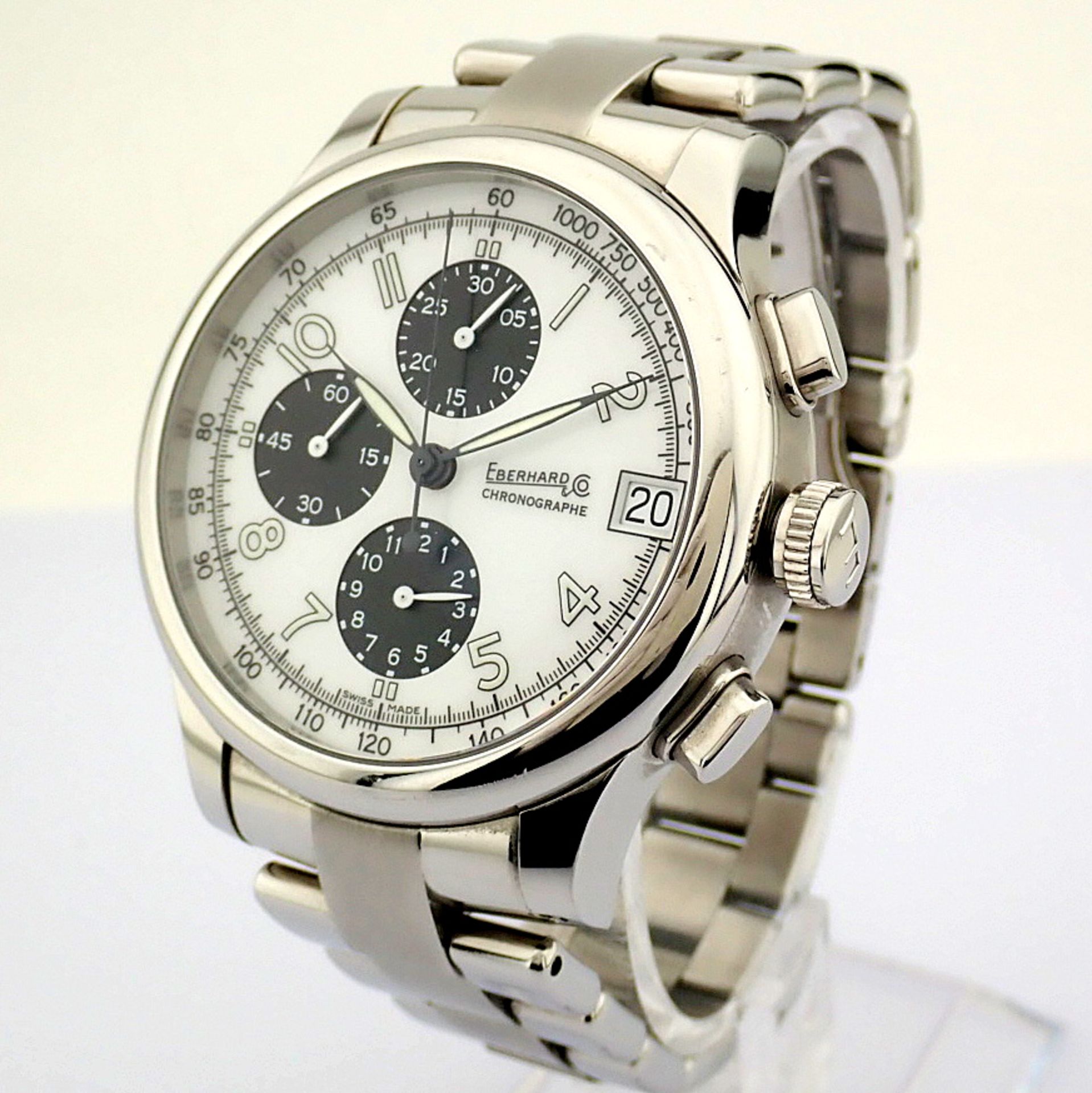 Eberhard & Co. / Traversetolo Chronograph Automatic - Gentlmen's Steel Wrist Watch - Image 6 of 11