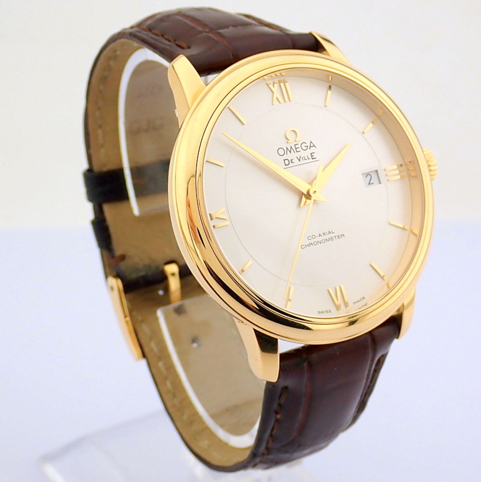 Omega / DE VILLE Prestige 18K Co-Axial Chronometer - Gentlmen's Yellow gold Wrist Watch - Image 4 of 13